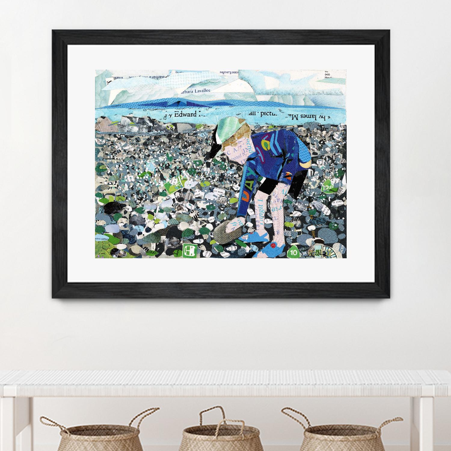 Calm #4, Camano Beach by Mark Fraley on GIANT ART - blue contemporary