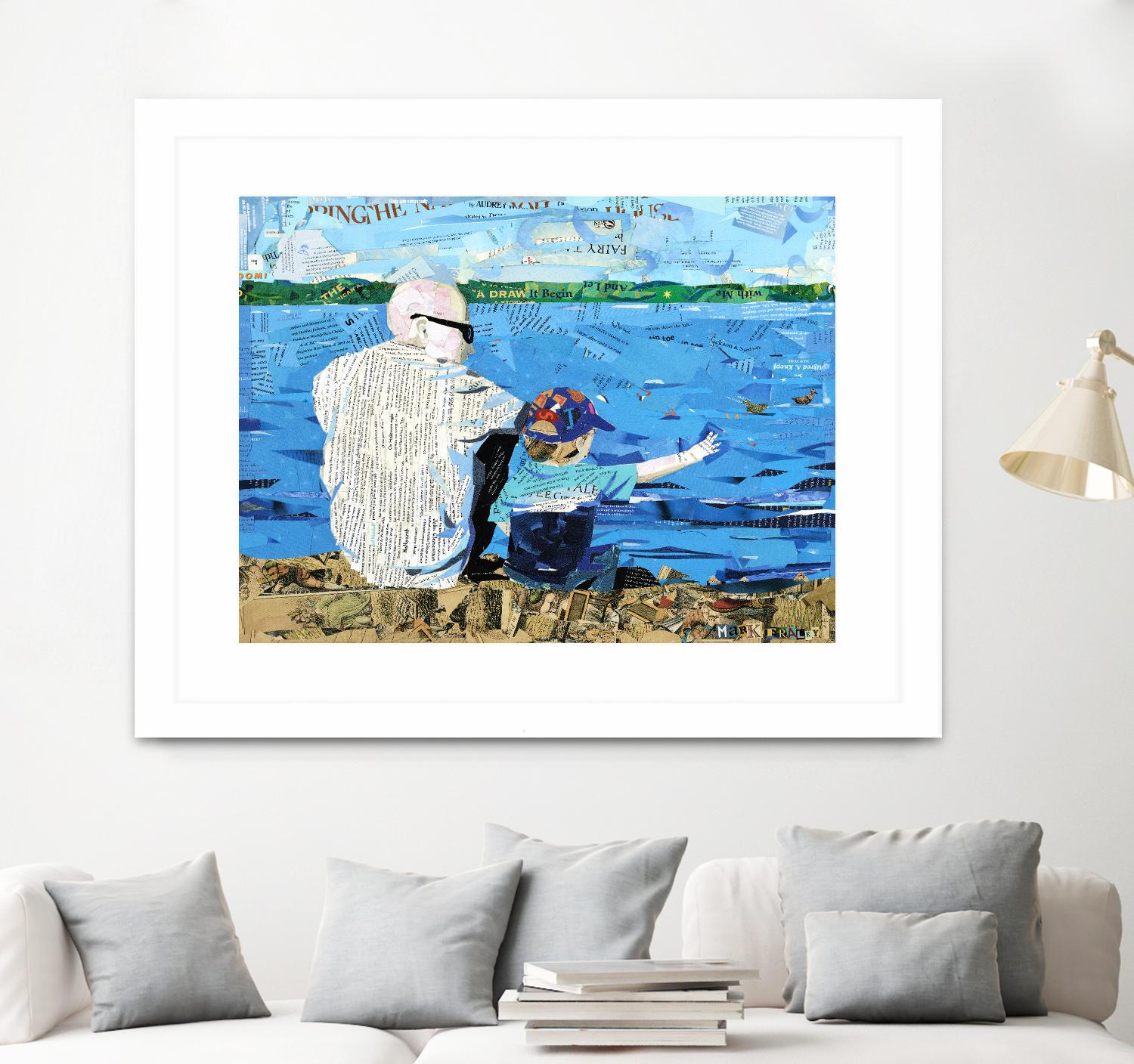 Calm #1 Matthews Beach by Mark Fraley on GIANT ART - grey contemporary