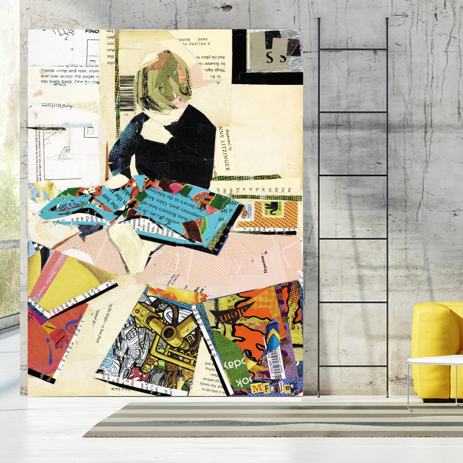 Calm #2 A Good Read by Mark Fraley on GIANT ART - black contemporary