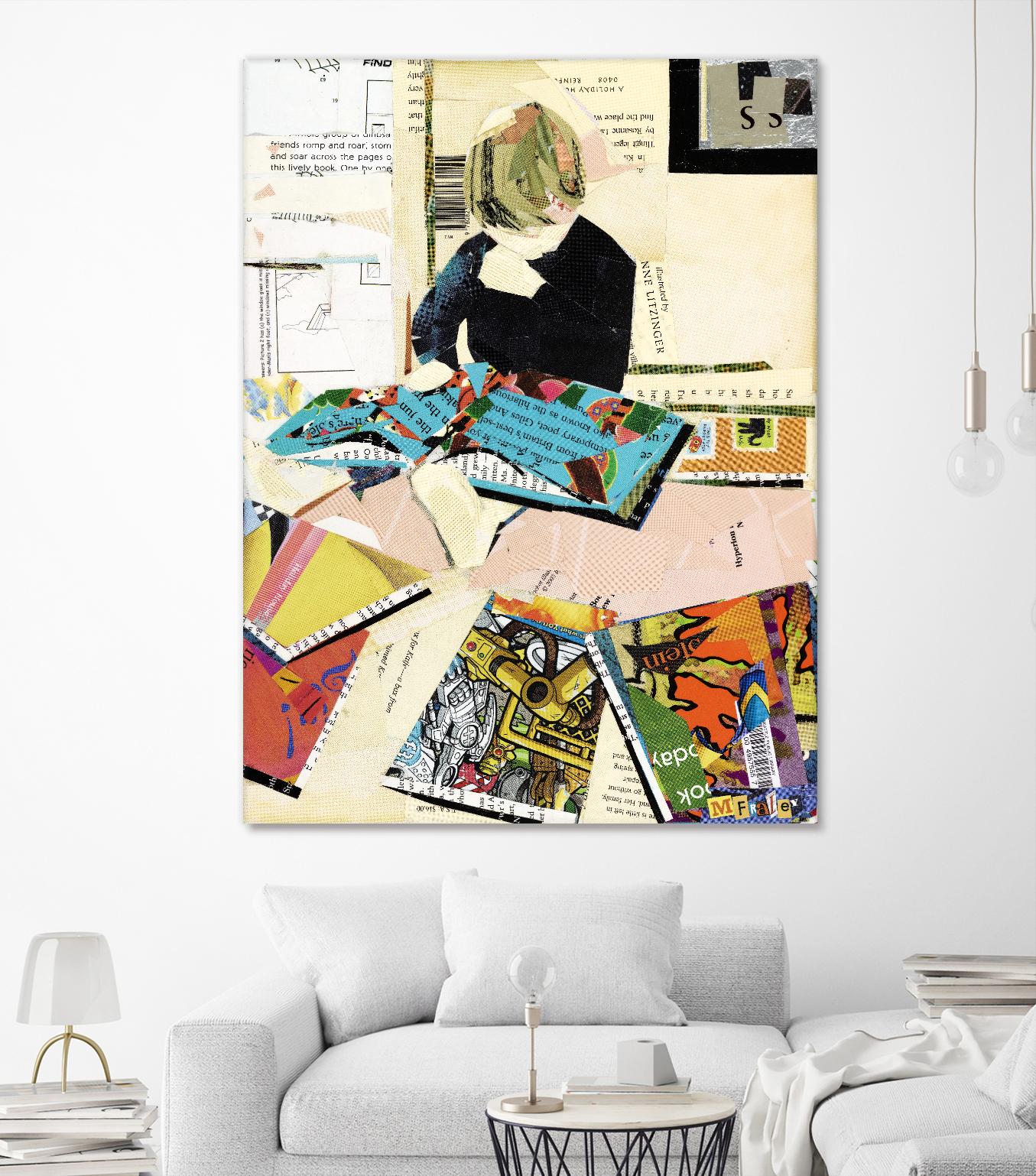 Calm #2 A Good Read by Mark Fraley on GIANT ART - black contemporary