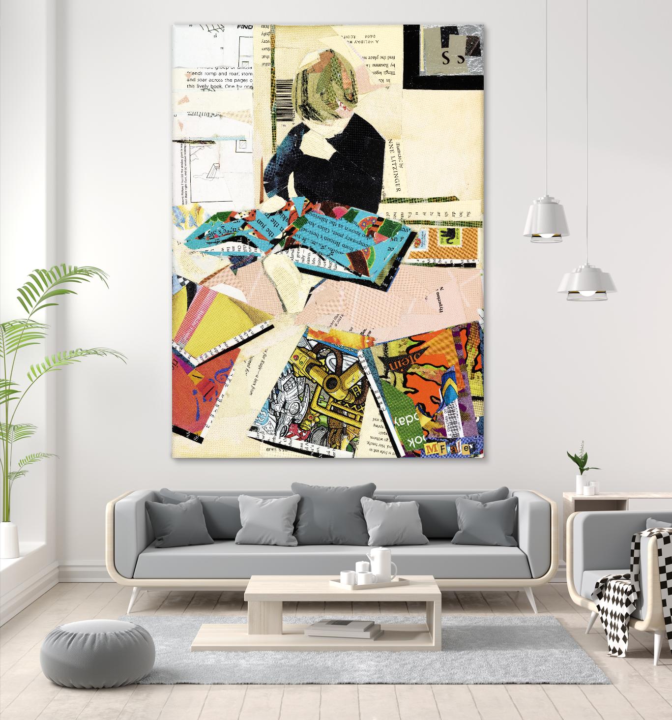 Calm #2 A Good Read by Mark Fraley on GIANT ART - black contemporary