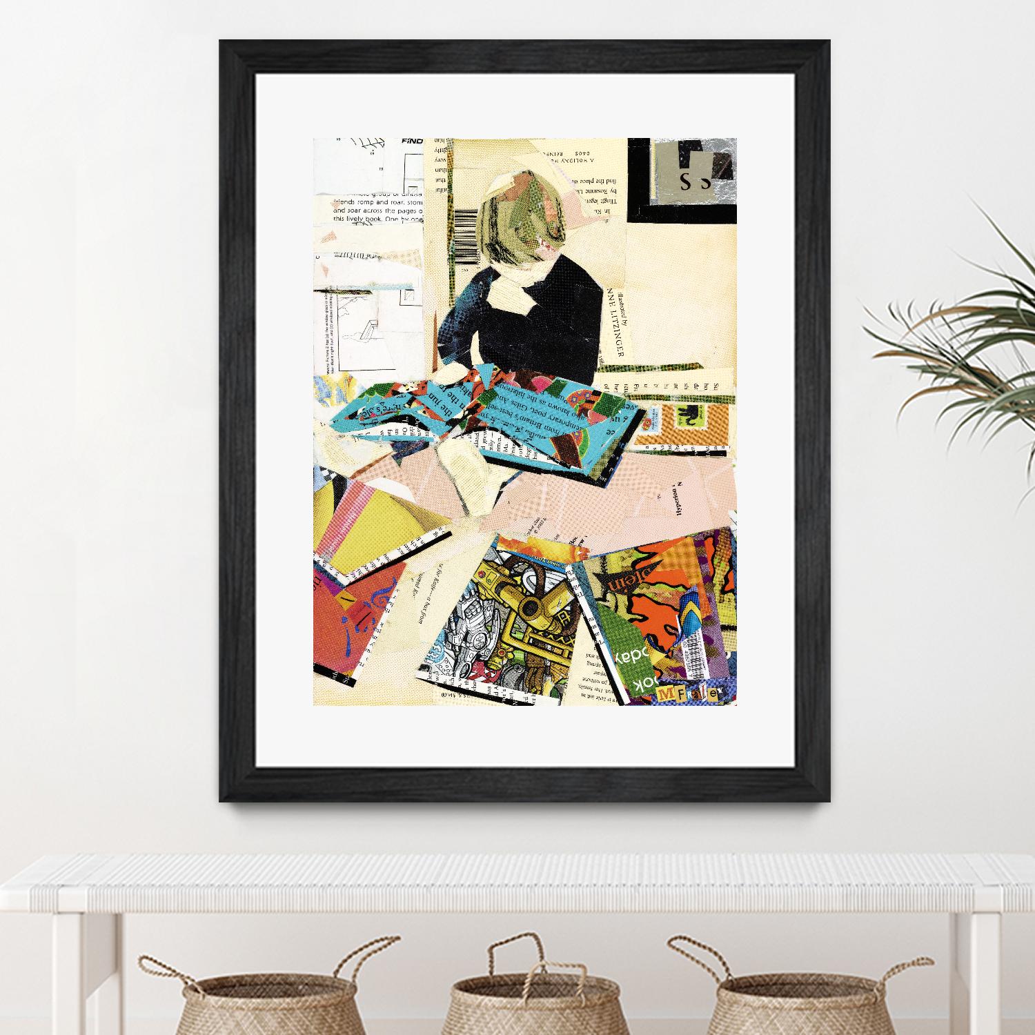 Calm #2 A Good Read by Mark Fraley on GIANT ART - black contemporary