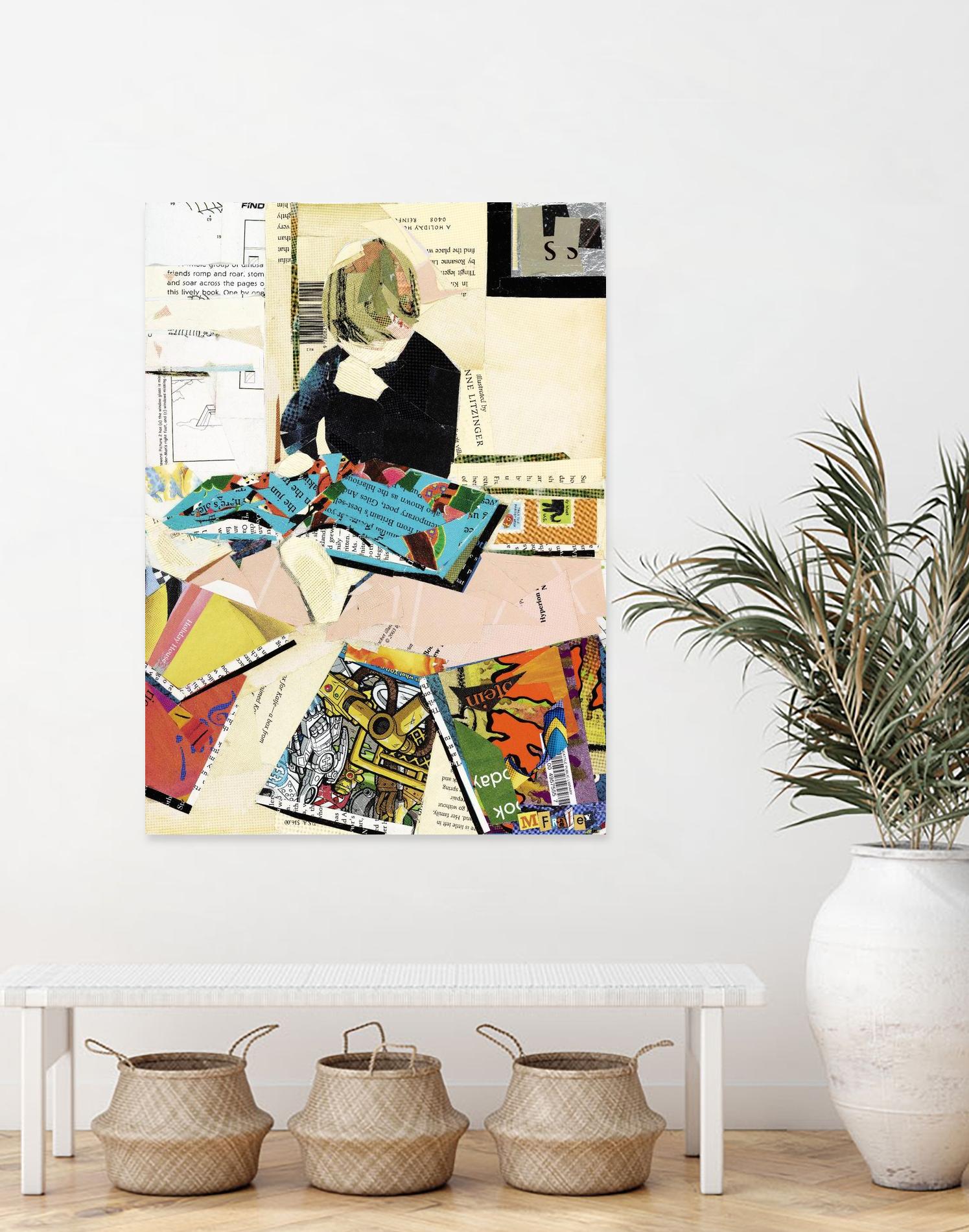 Calm #2 A Good Read by Mark Fraley on GIANT ART - black contemporary