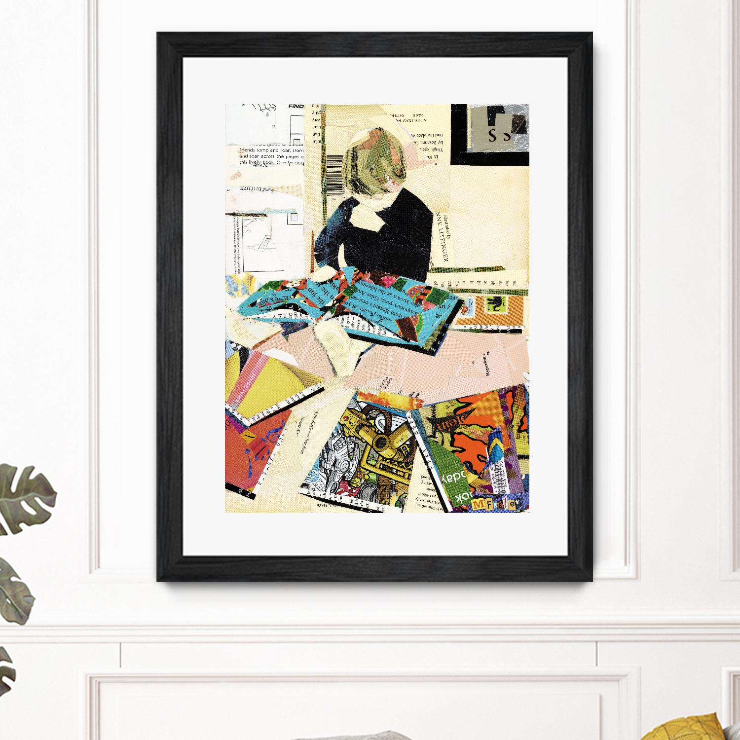 Calm #2 A Good Read by Mark Fraley on GIANT ART - black contemporary