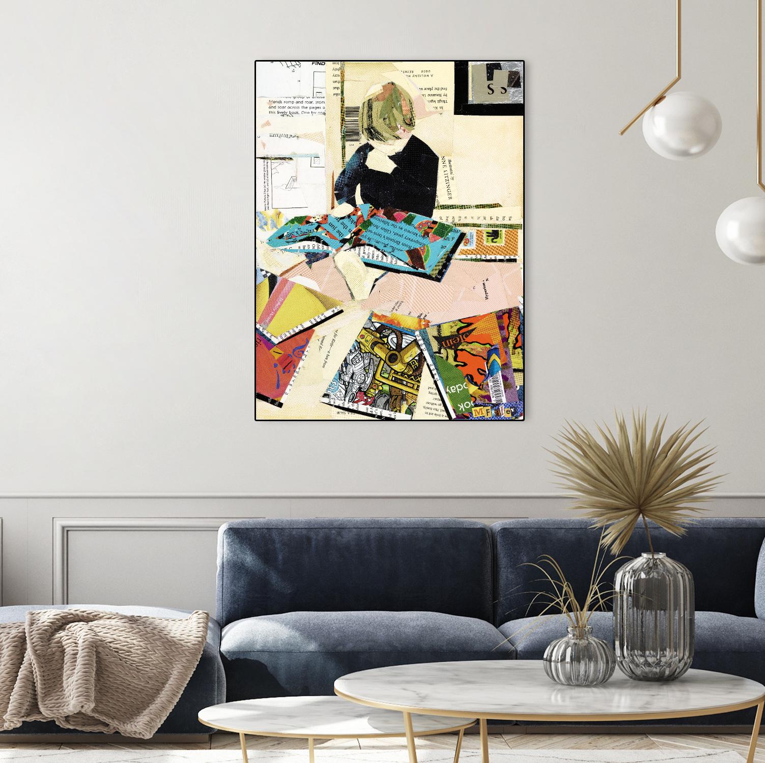 Calm #2 A Good Read by Mark Fraley on GIANT ART - black contemporary