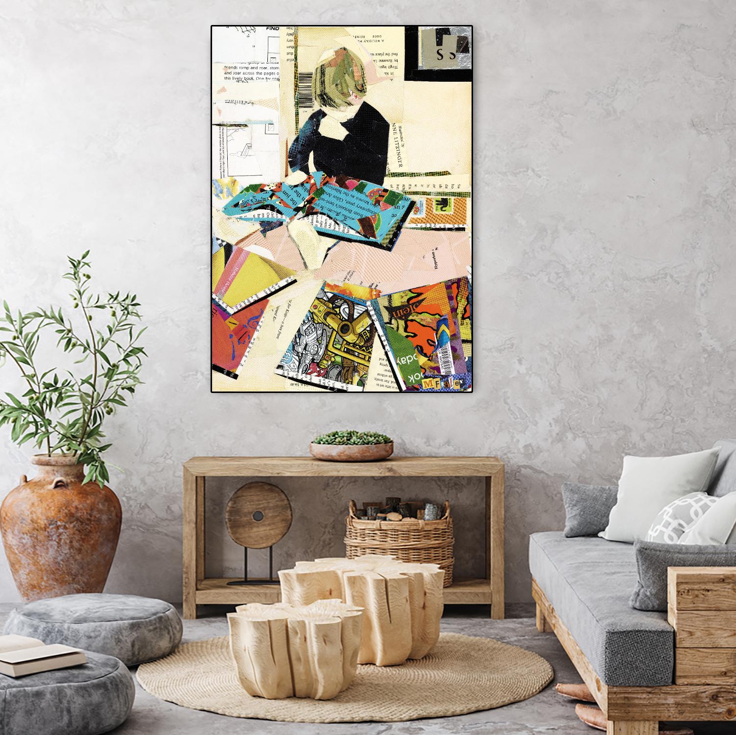 Calm #2 A Good Read by Mark Fraley on GIANT ART - black contemporary