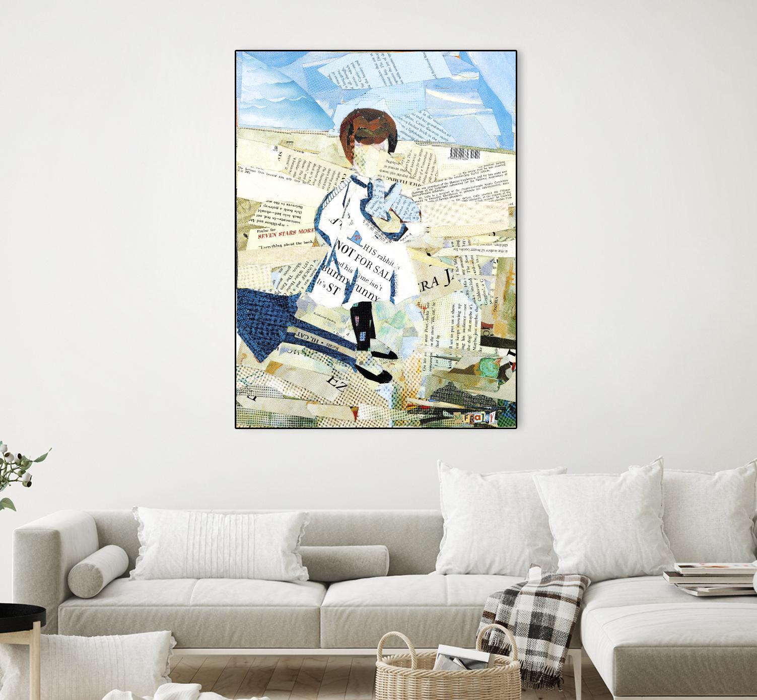 Calm #3 Nebraska Bunny by Mark Fraley on GIANT ART - beige contemporary