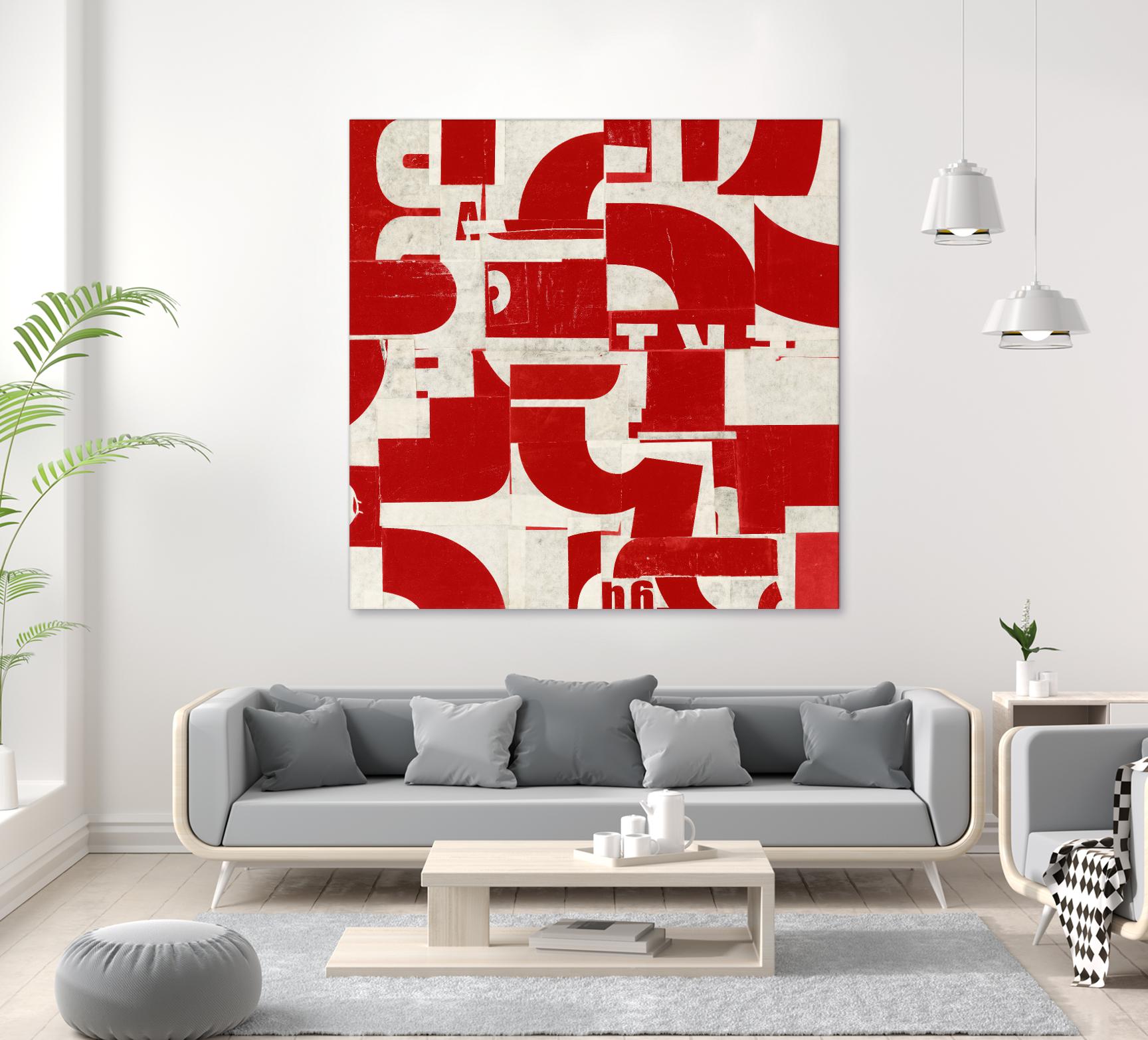 Methodical by JB Hall on GIANT ART - red abstract