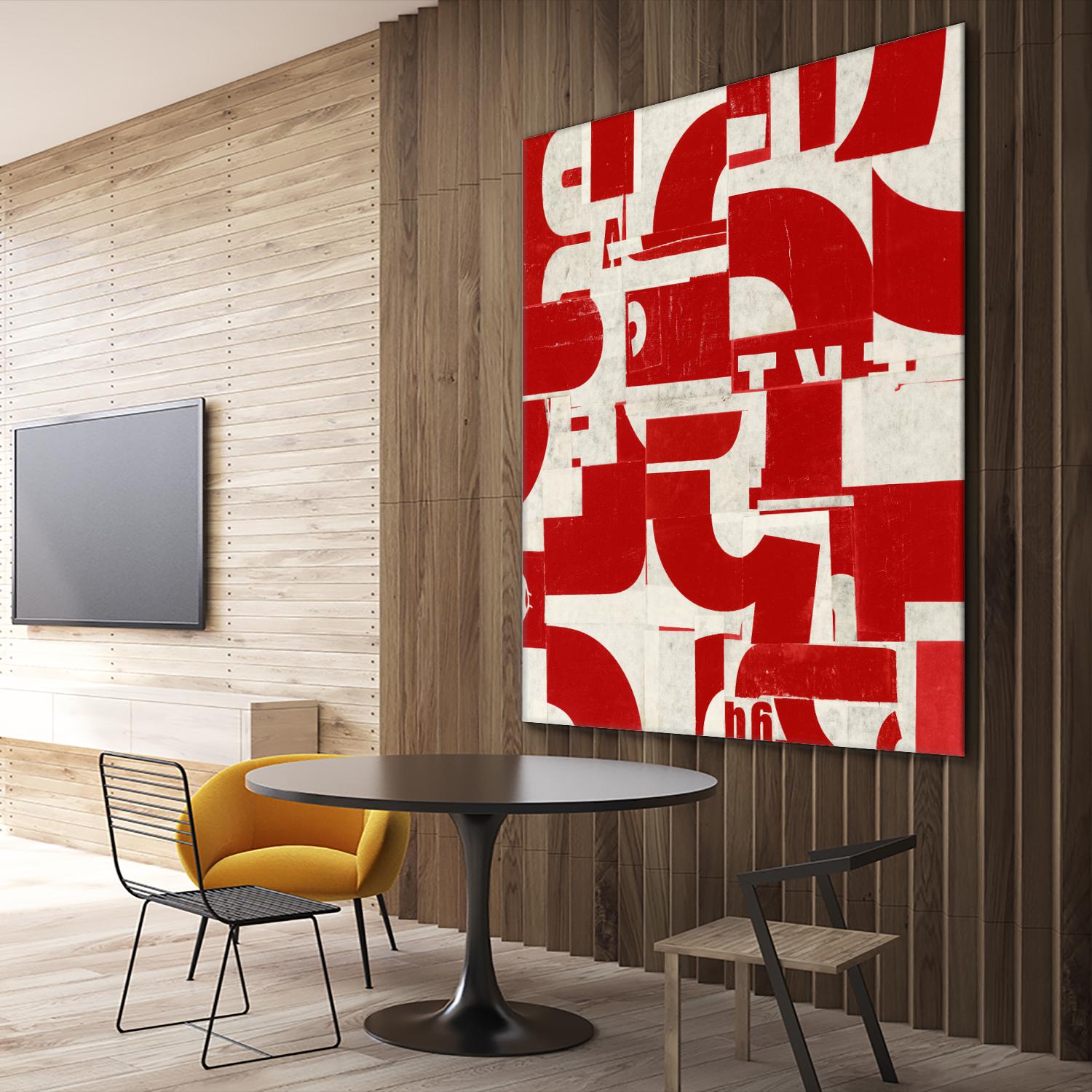 Methodical by JB Hall on GIANT ART - red abstract