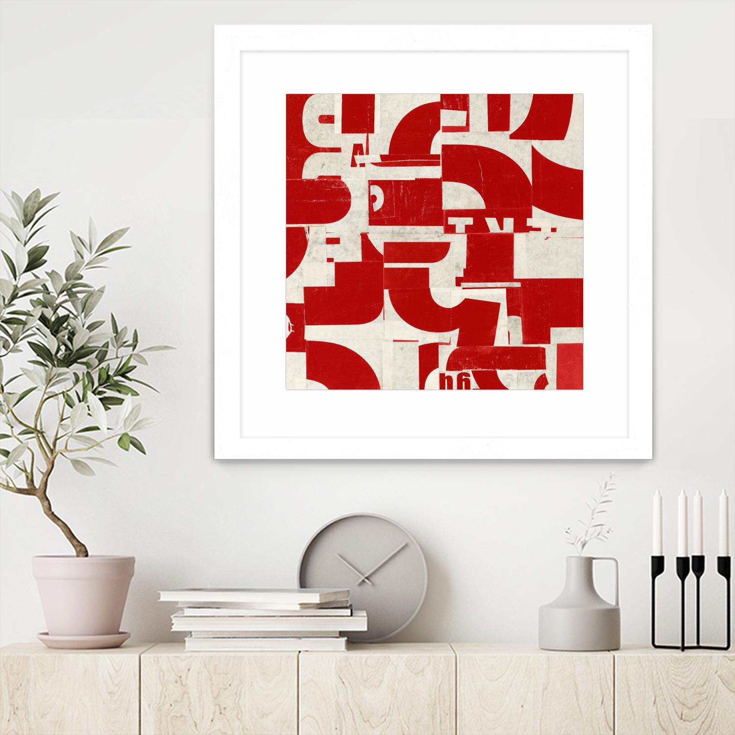 Methodical by JB Hall on GIANT ART - red abstract