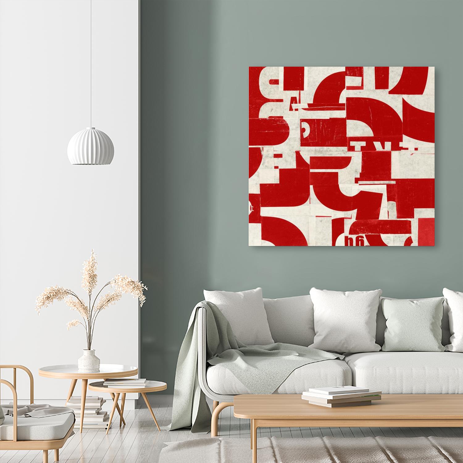 Methodical by JB Hall on GIANT ART - red abstract