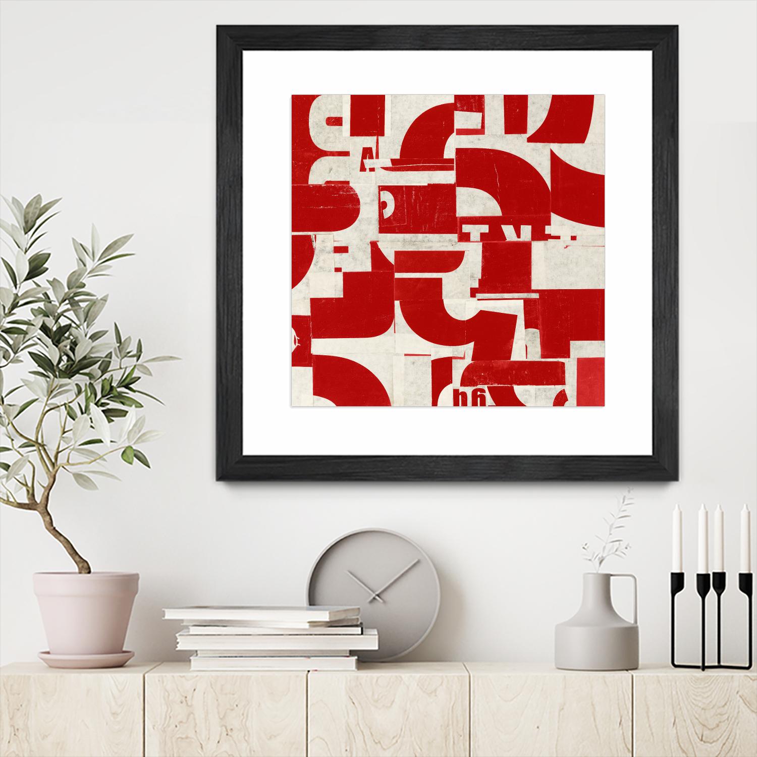 Methodical by JB Hall on GIANT ART - red abstract