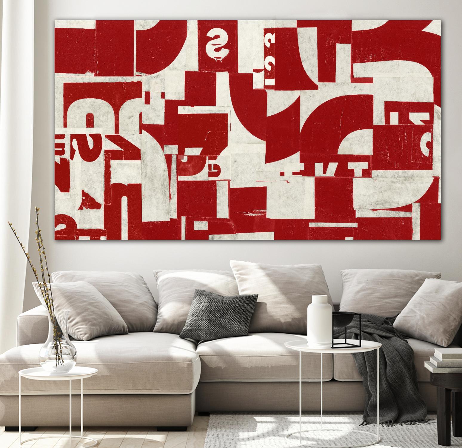 Allied by JB Hall on GIANT ART - red abstract