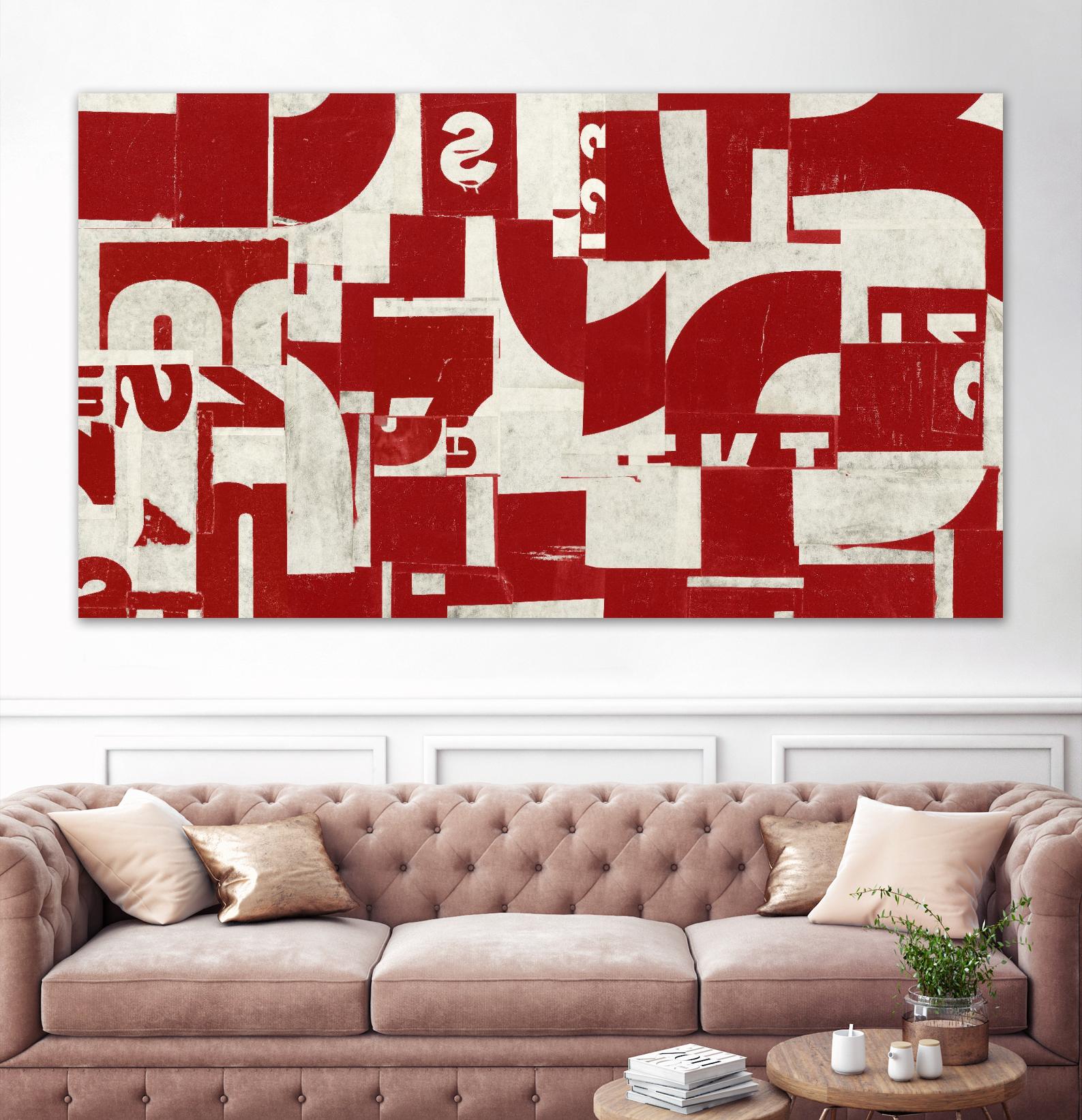 Allied by JB Hall on GIANT ART - red abstract