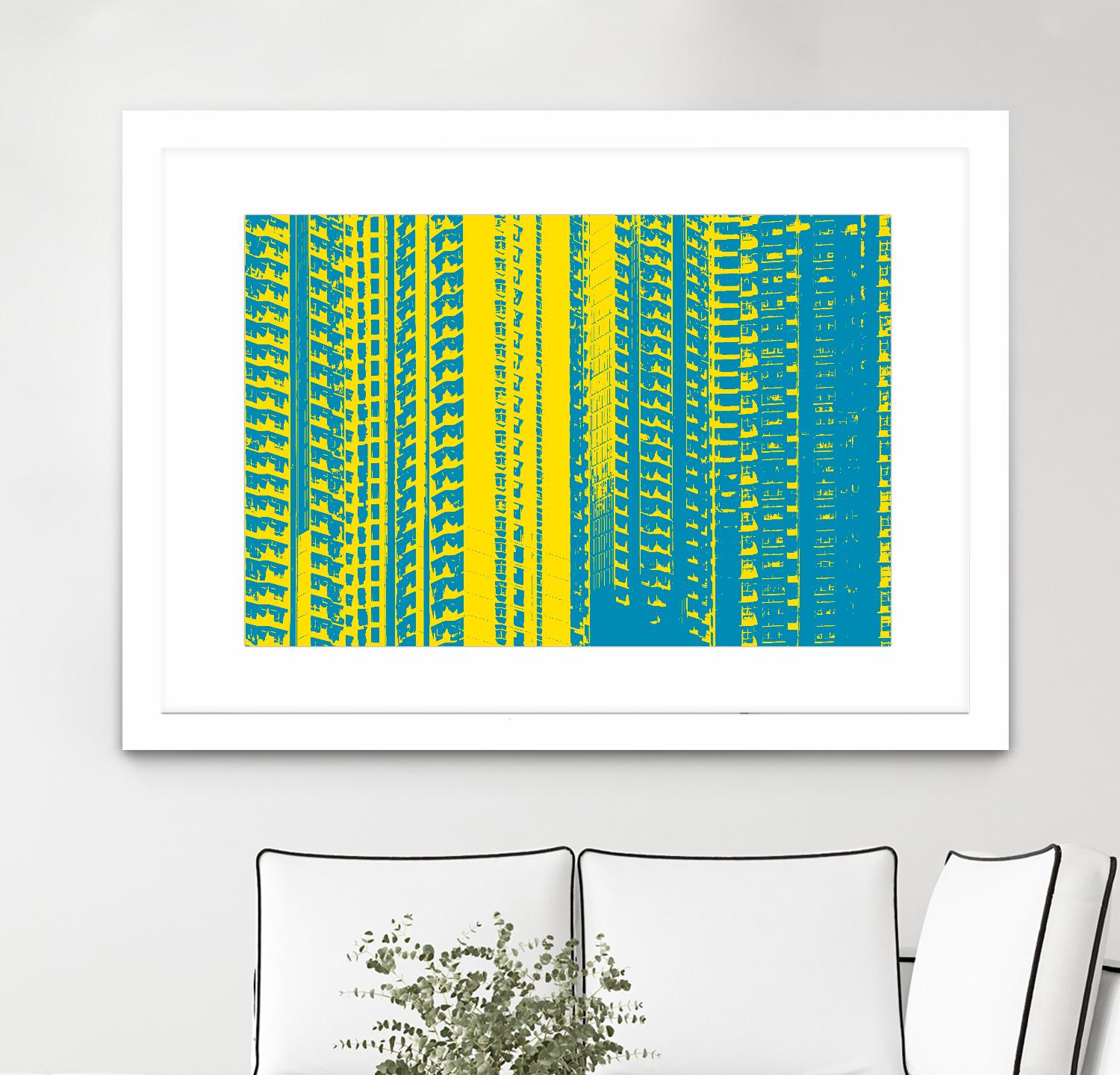 Window with a View by GI ArtLab on GIANT ART - yellow abstract