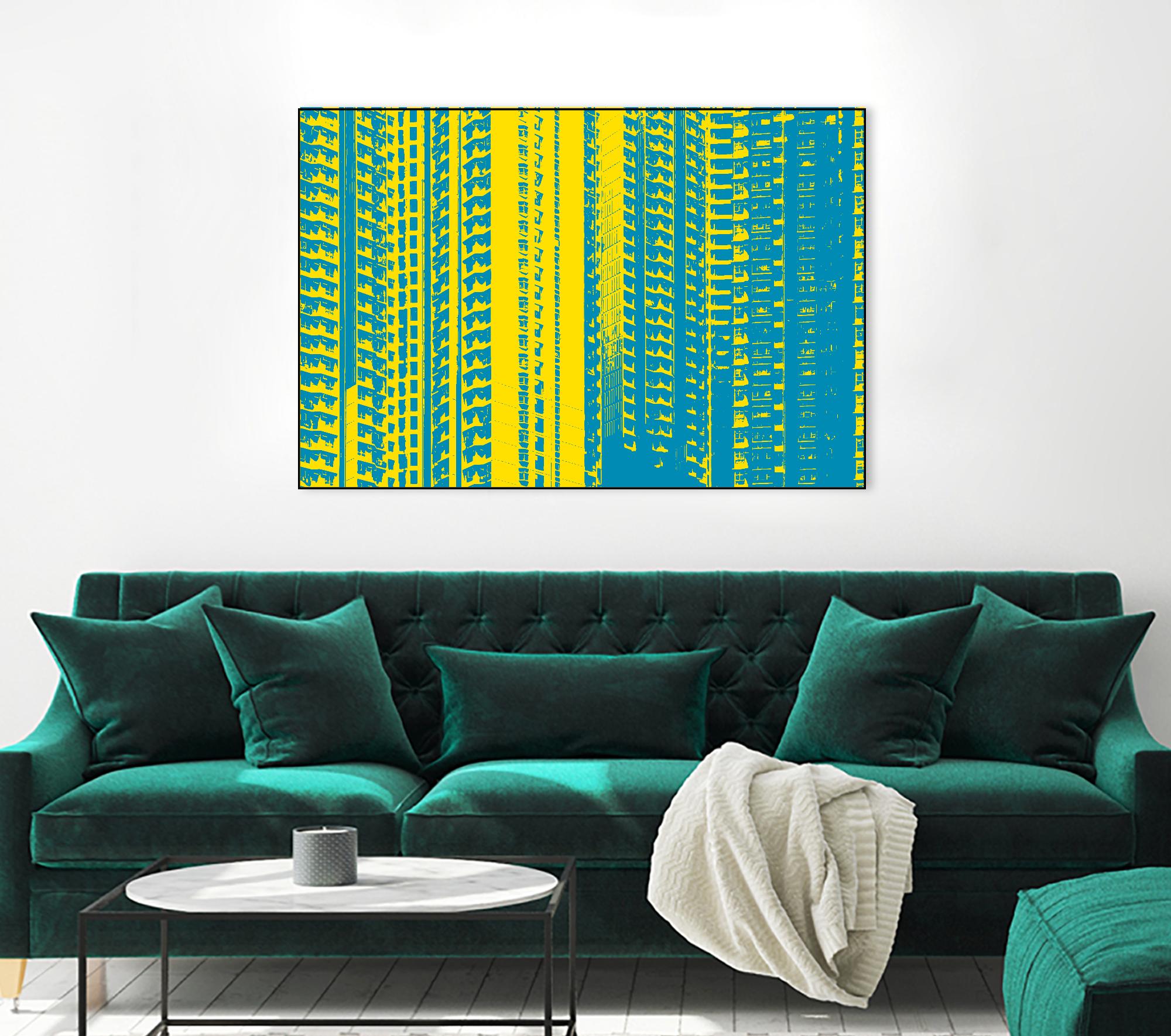 Window with a View by GI ArtLab on GIANT ART - yellow abstract