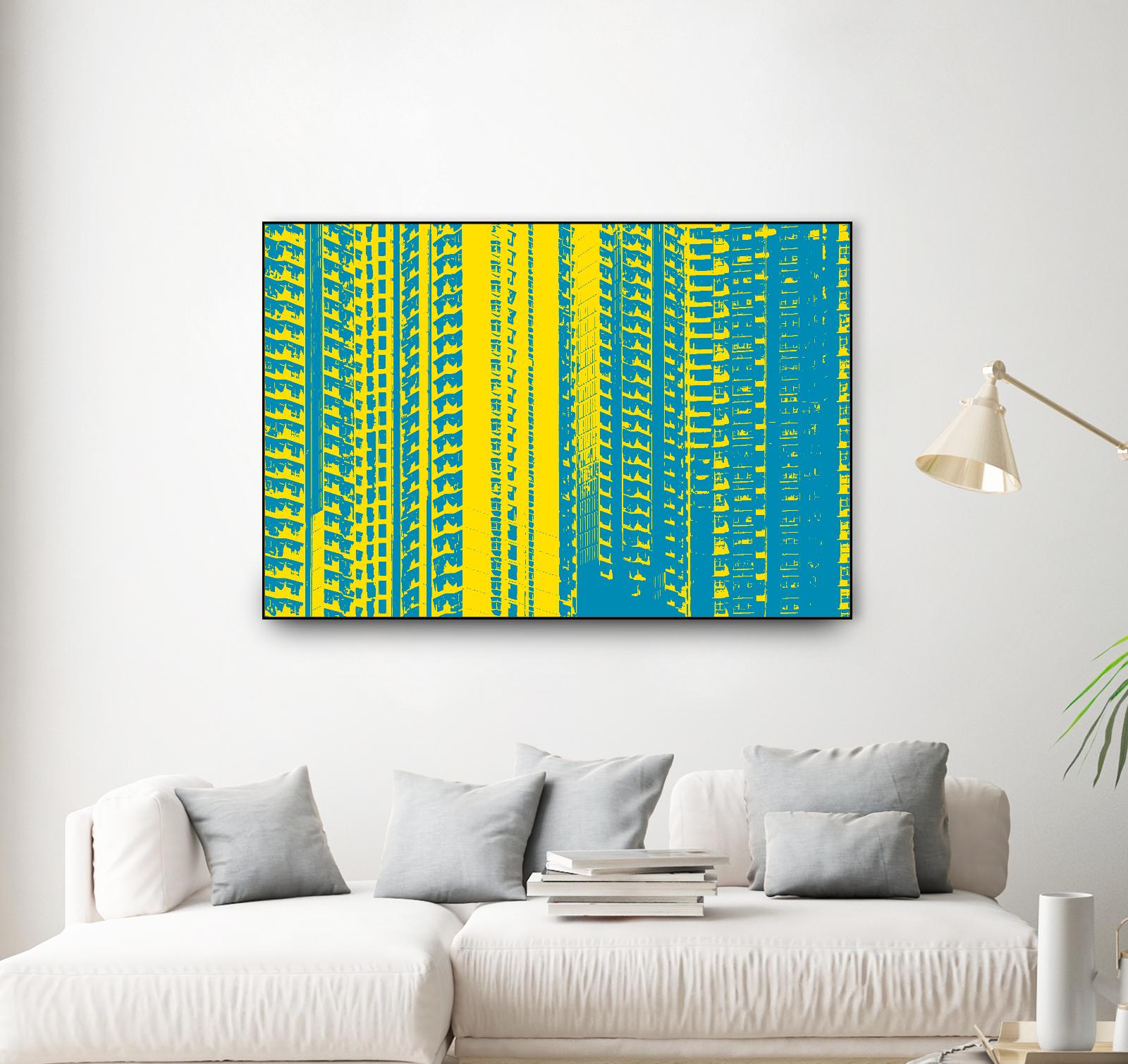 Window with a View by GI ArtLab on GIANT ART - yellow abstract