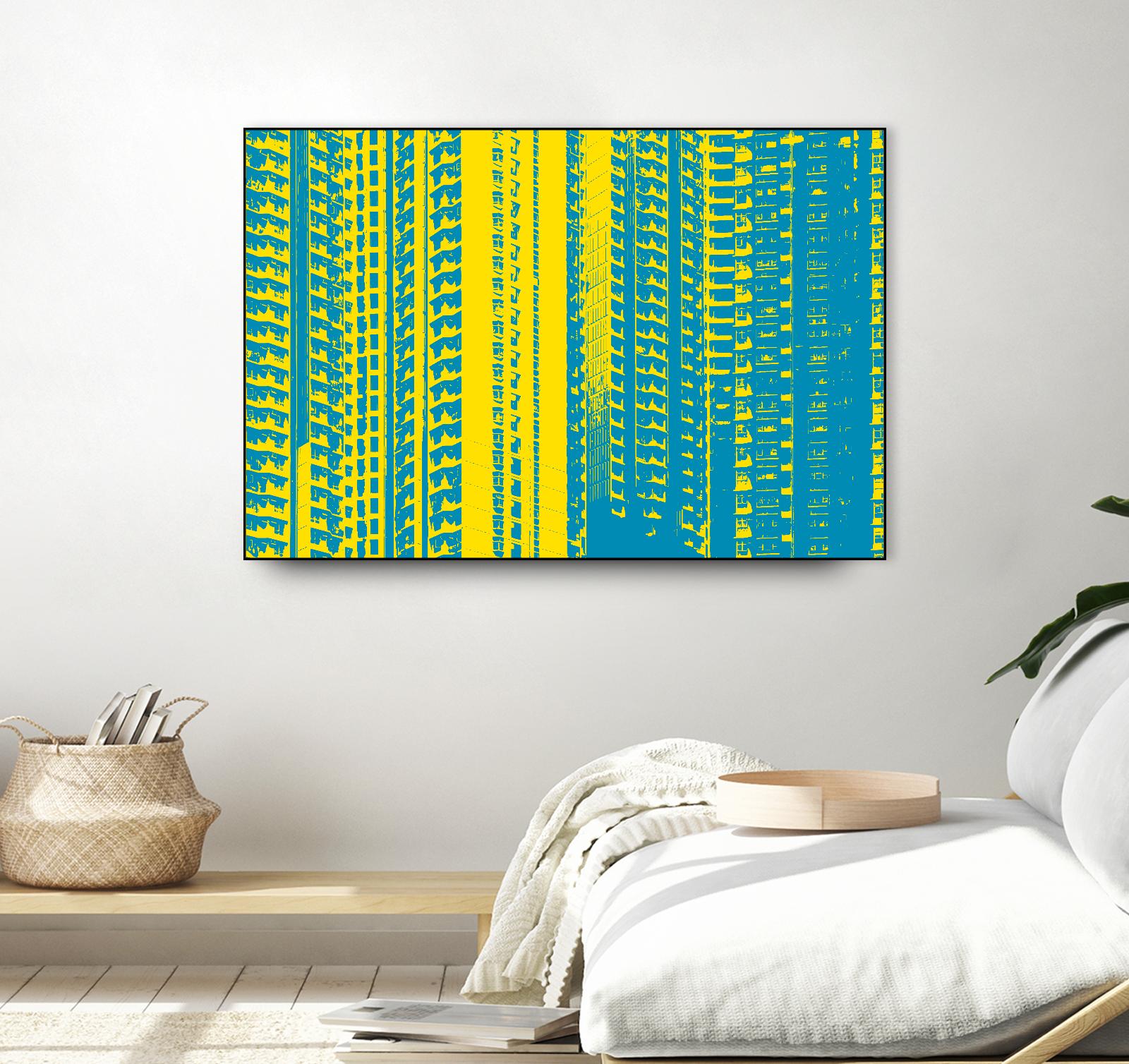 Window with a View by GI ArtLab on GIANT ART - yellow abstract