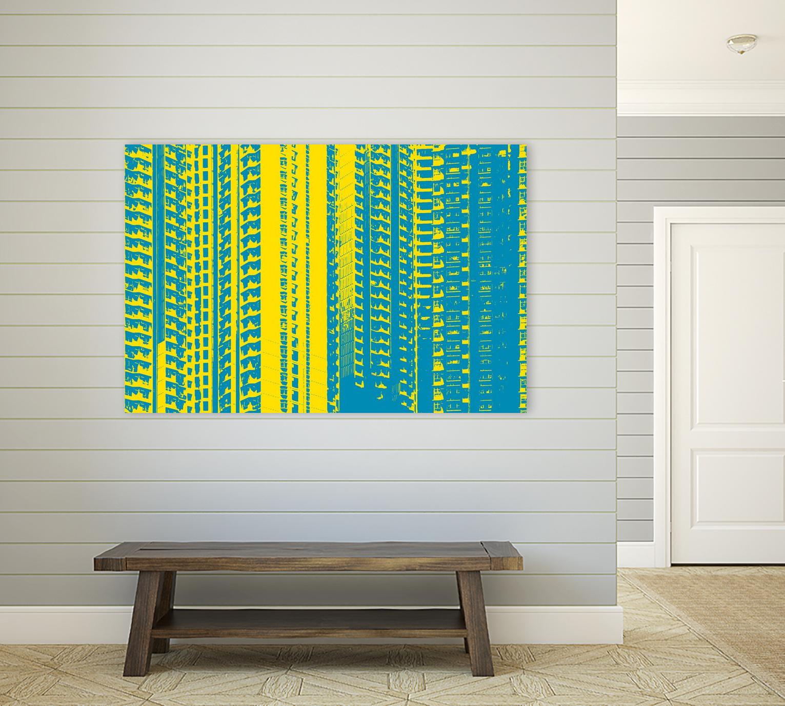 Window with a View by GI ArtLab on GIANT ART - yellow abstract