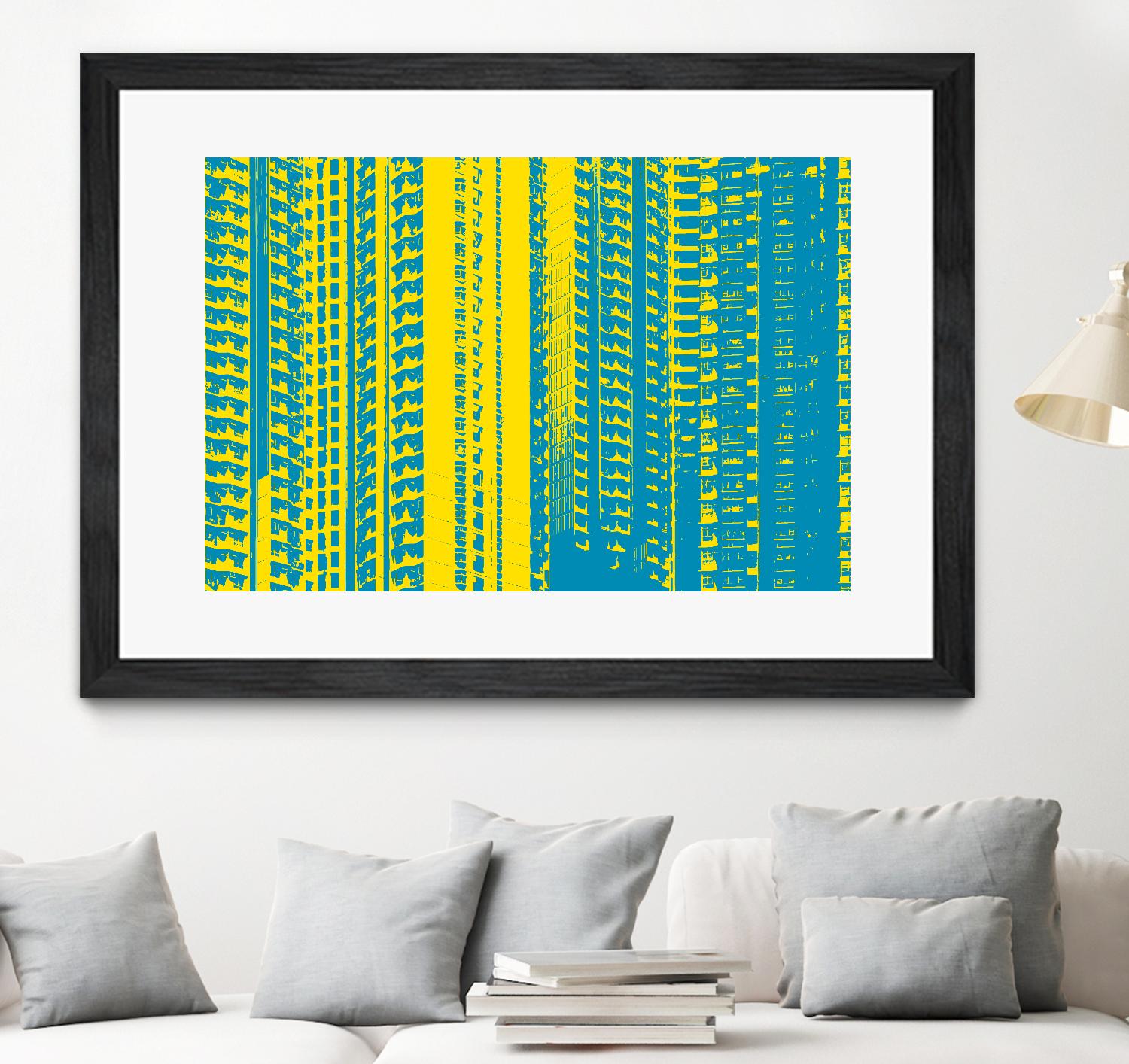 Window with a View by GI ArtLab on GIANT ART - yellow abstract