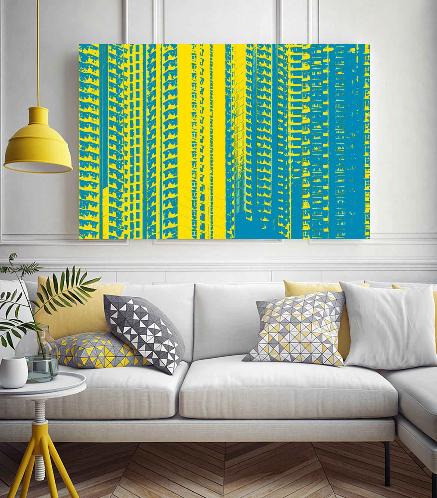 Window with a View by GI ArtLab on GIANT ART - yellow abstract