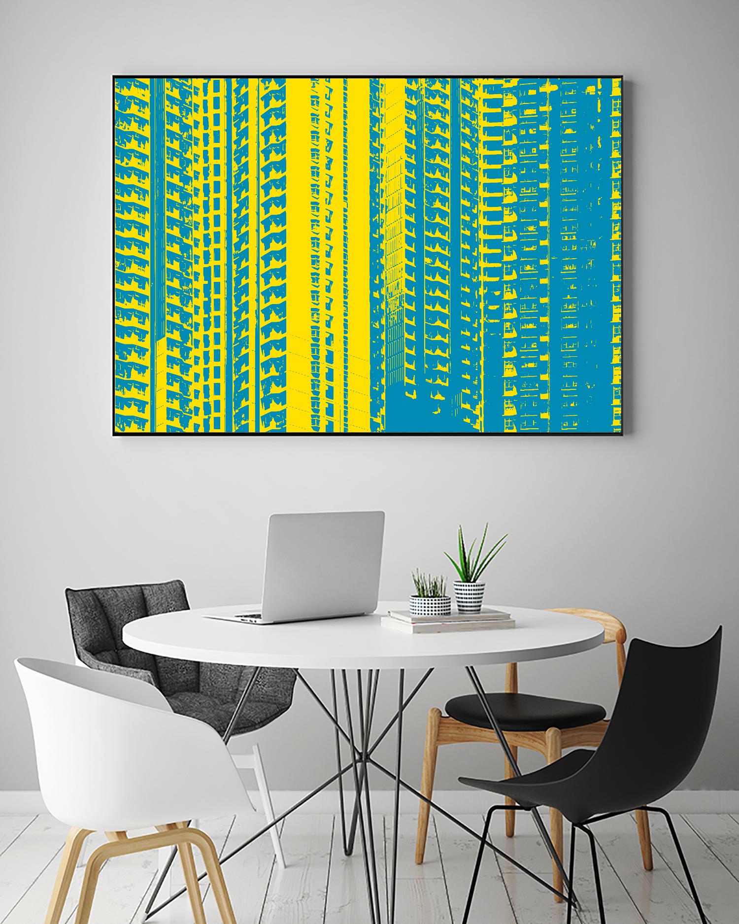 Window with a View by GI ArtLab on GIANT ART - yellow abstract