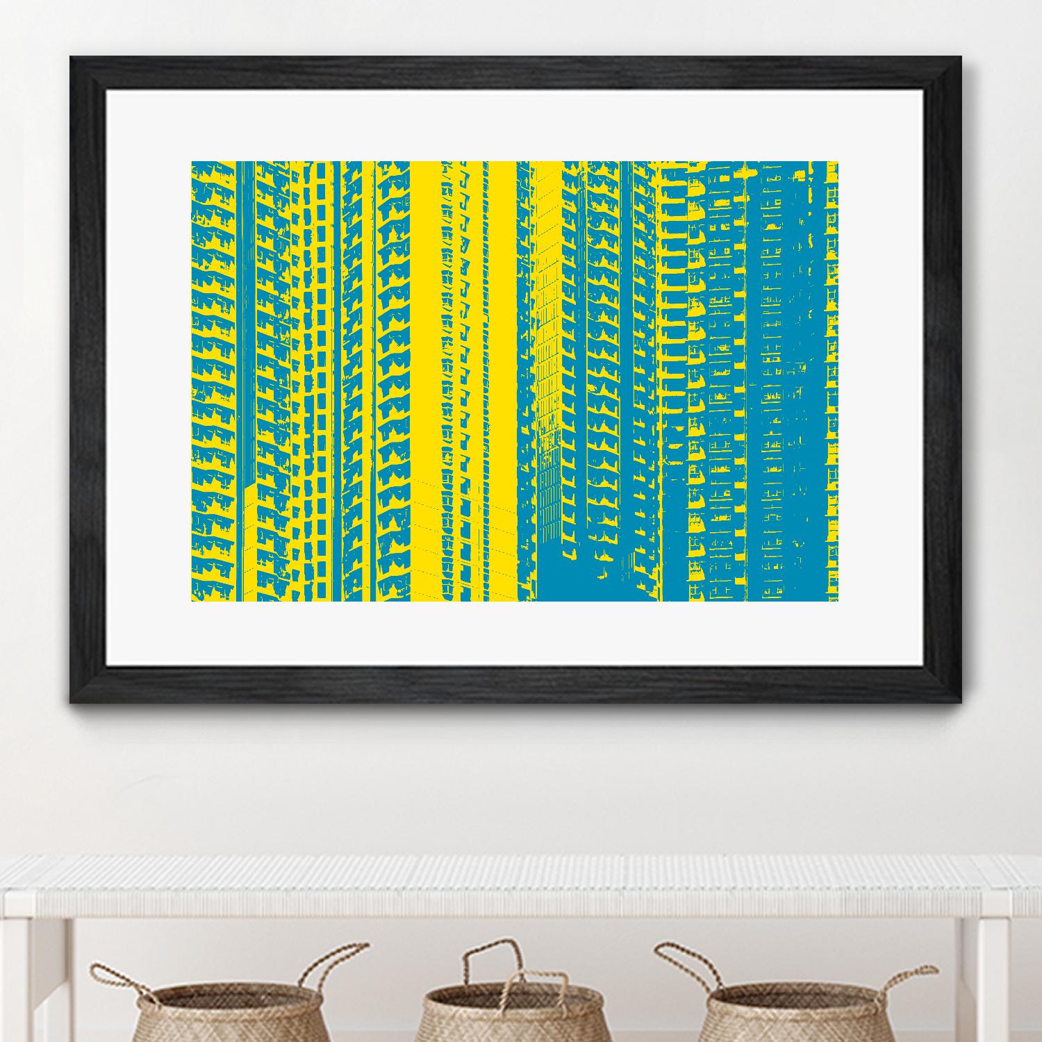 Window with a View by GI ArtLab on GIANT ART - yellow abstract