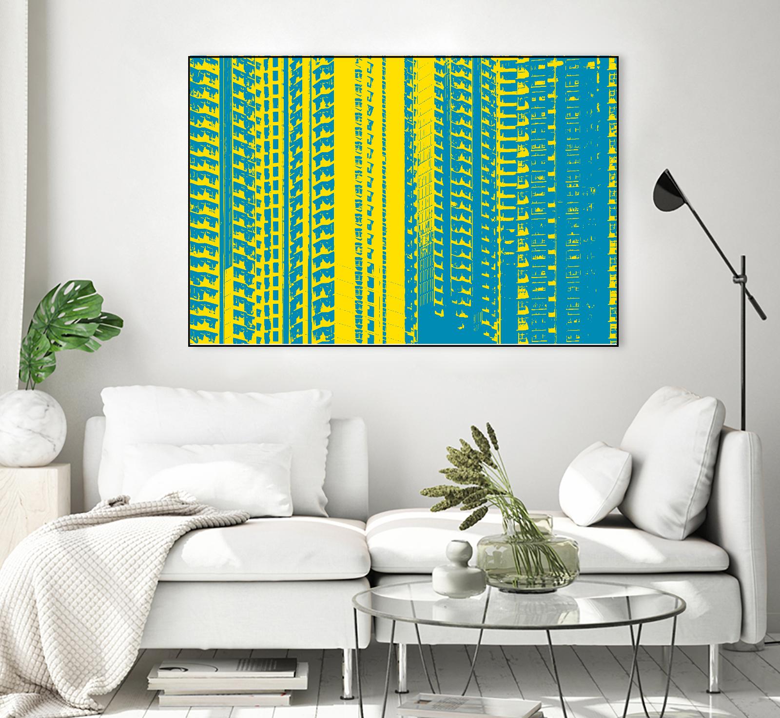 Window with a View by GI ArtLab on GIANT ART - yellow abstract