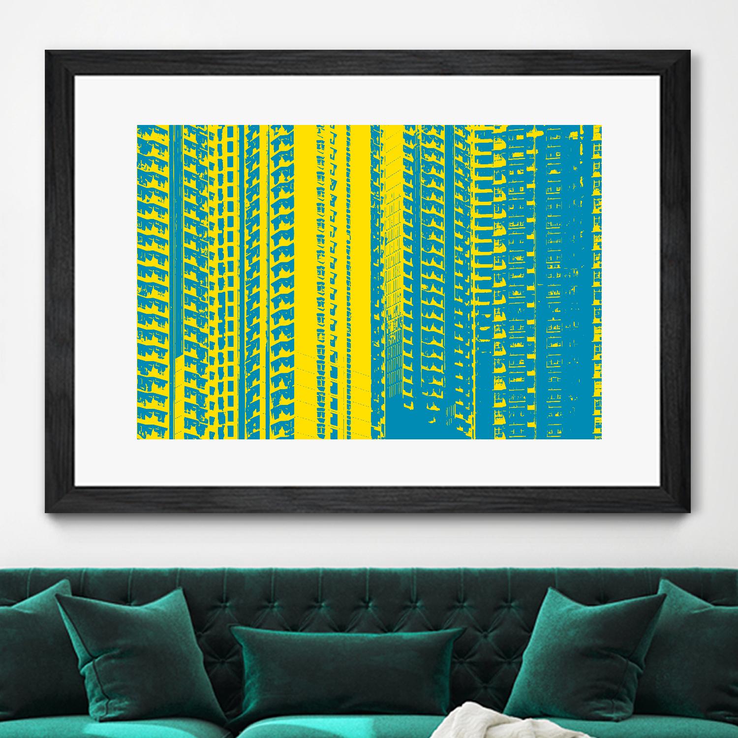 Window with a View by GI ArtLab on GIANT ART - yellow abstract