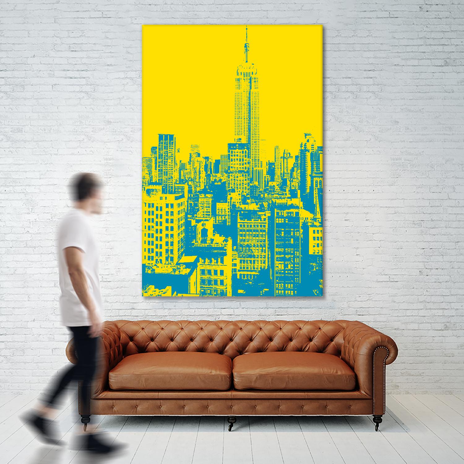 Empire State by GI ArtLab on GIANT ART - yellow city scene