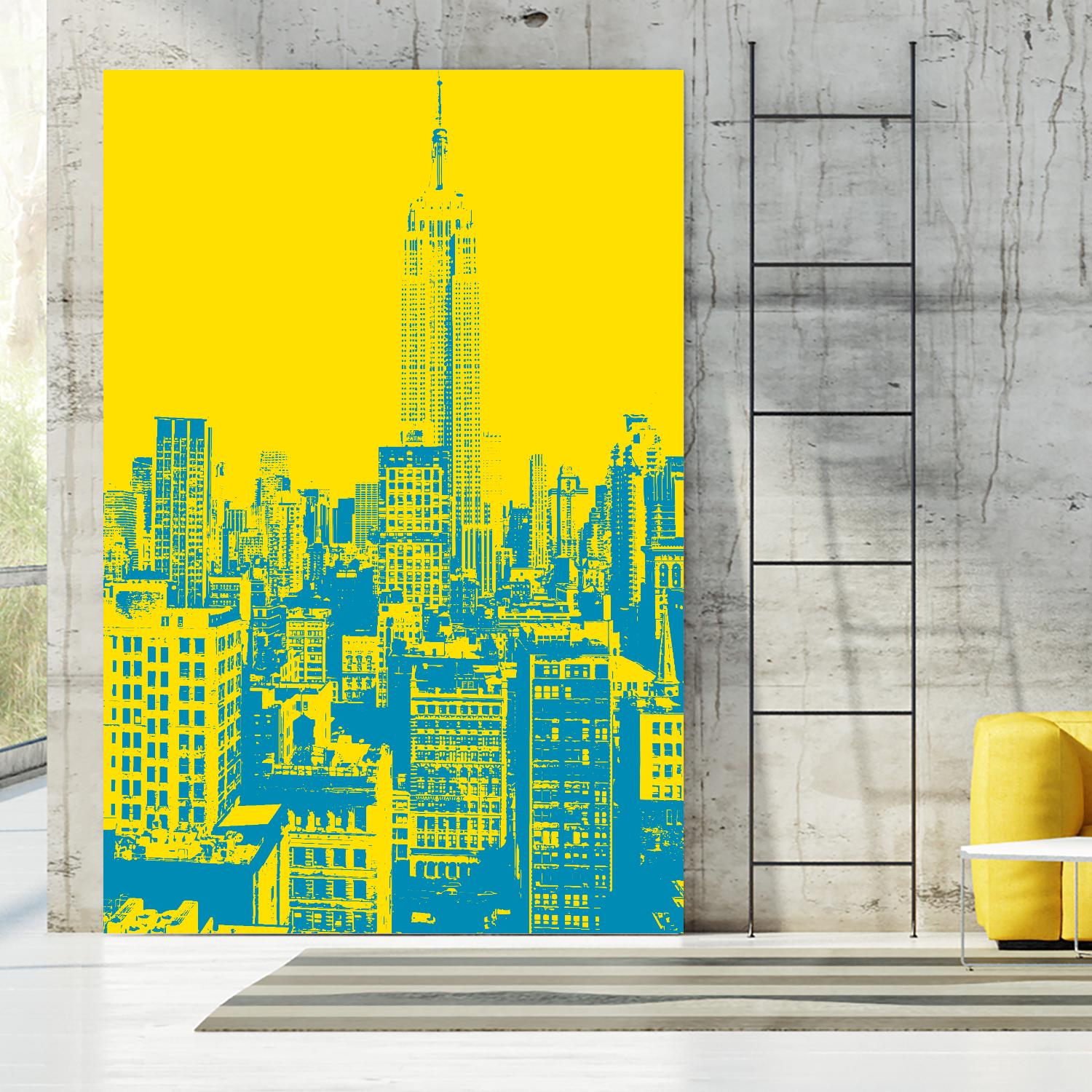 Empire State by GI ArtLab on GIANT ART - yellow city scene