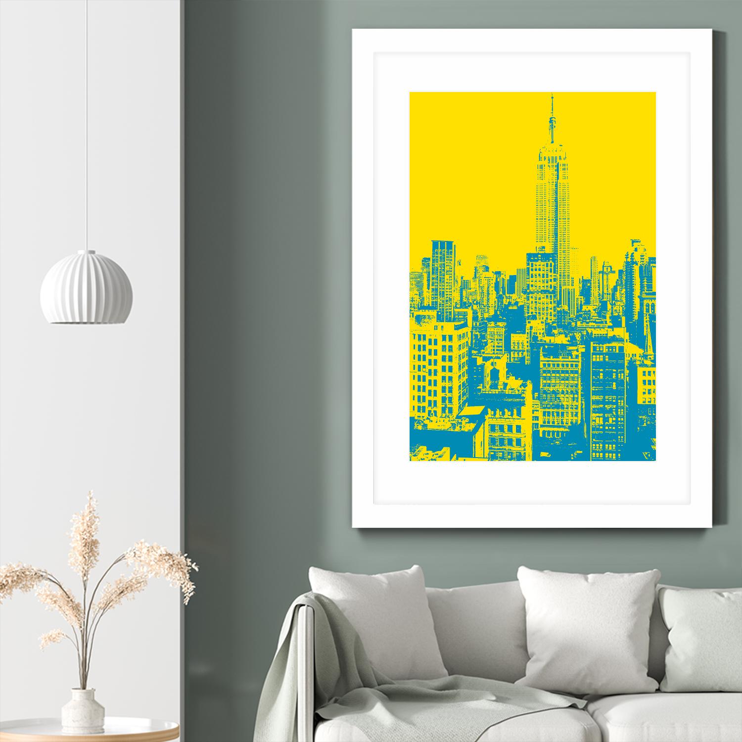 Empire State by GI ArtLab on GIANT ART - yellow city scene