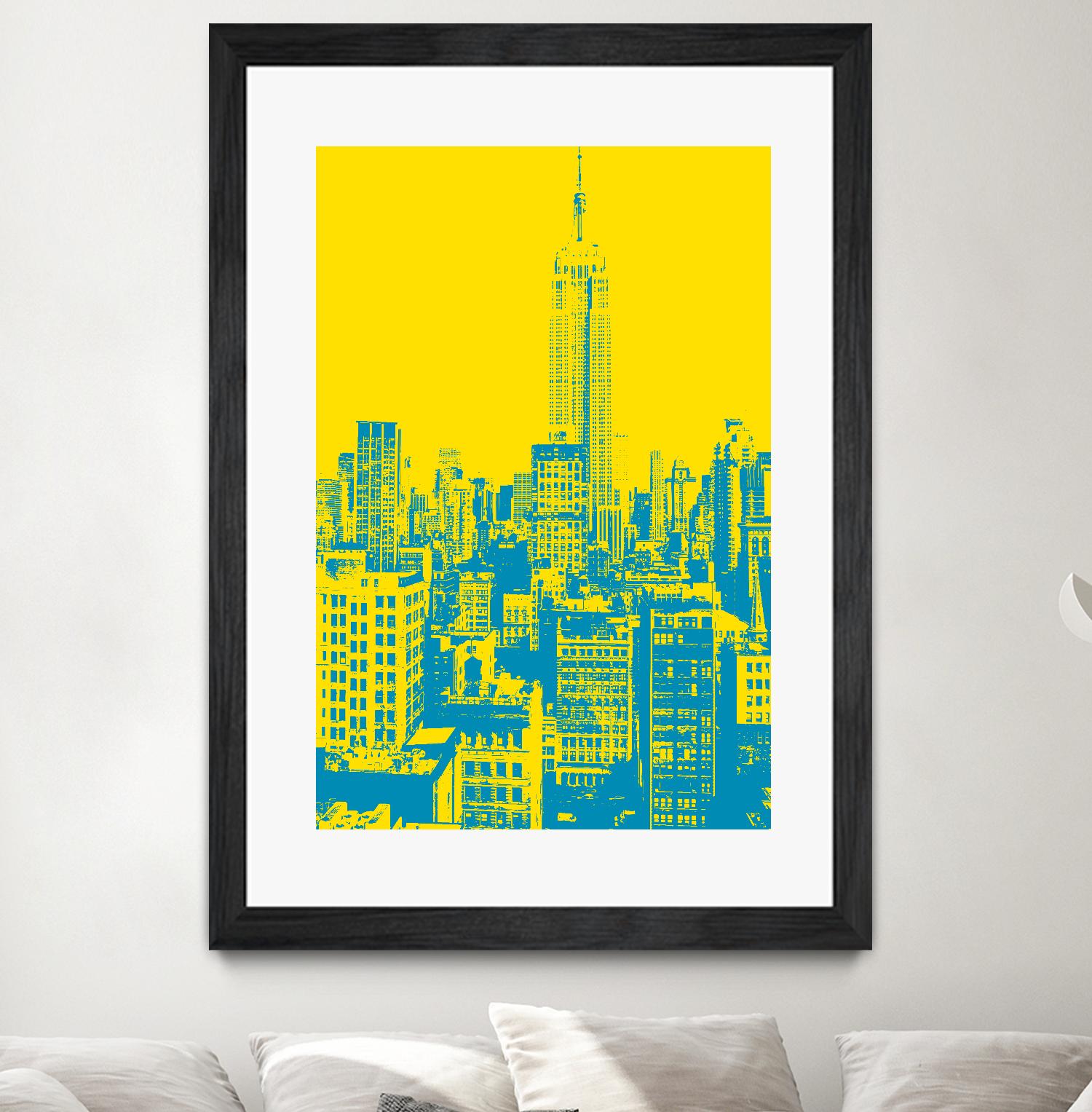 Empire State by GI ArtLab on GIANT ART - yellow city scene