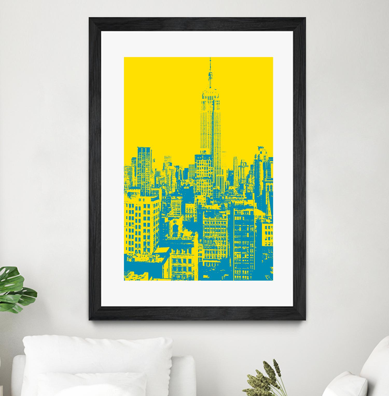 Empire State by GI ArtLab on GIANT ART - yellow city scene