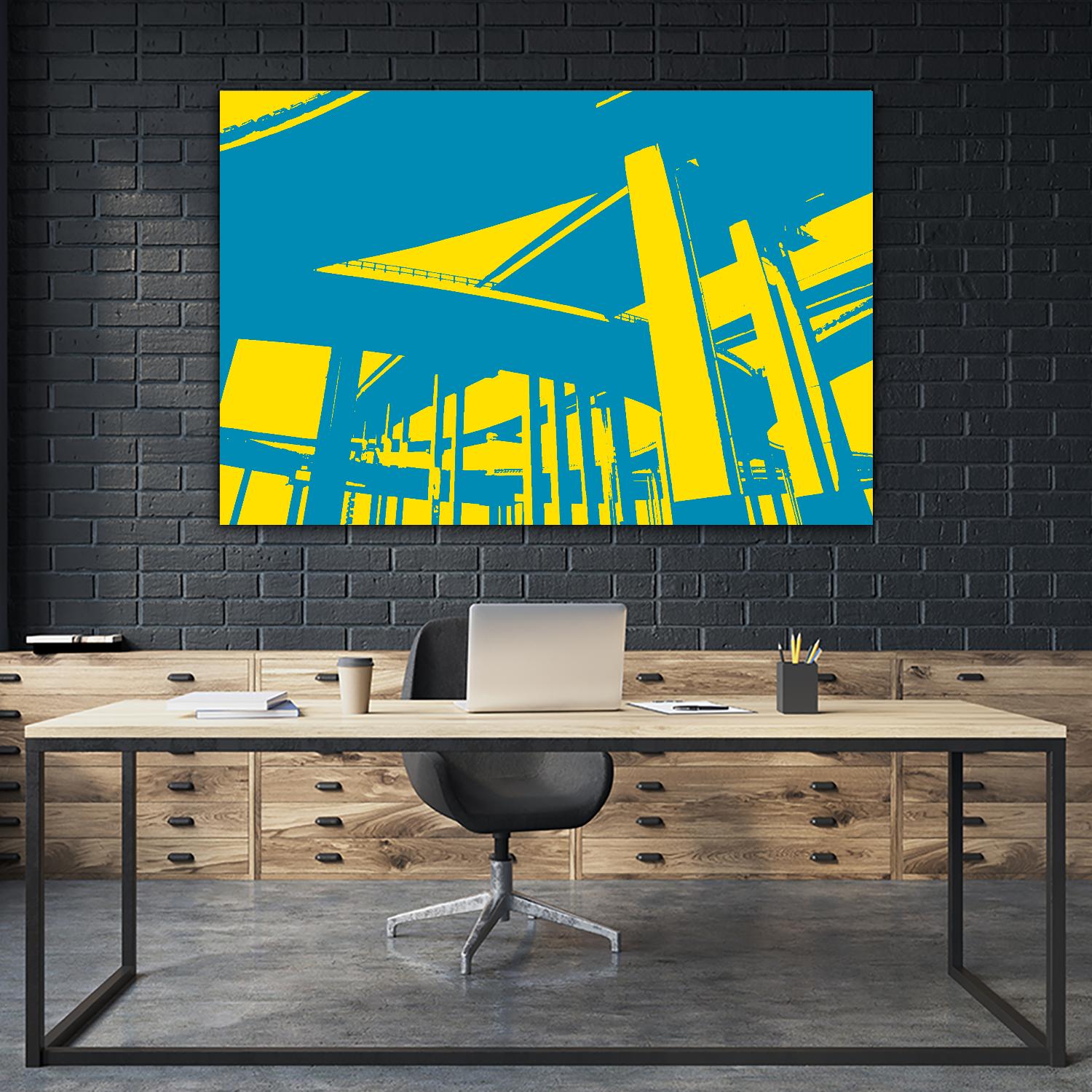 Overpass by GI ArtLab on GIANT ART - yellow city scene