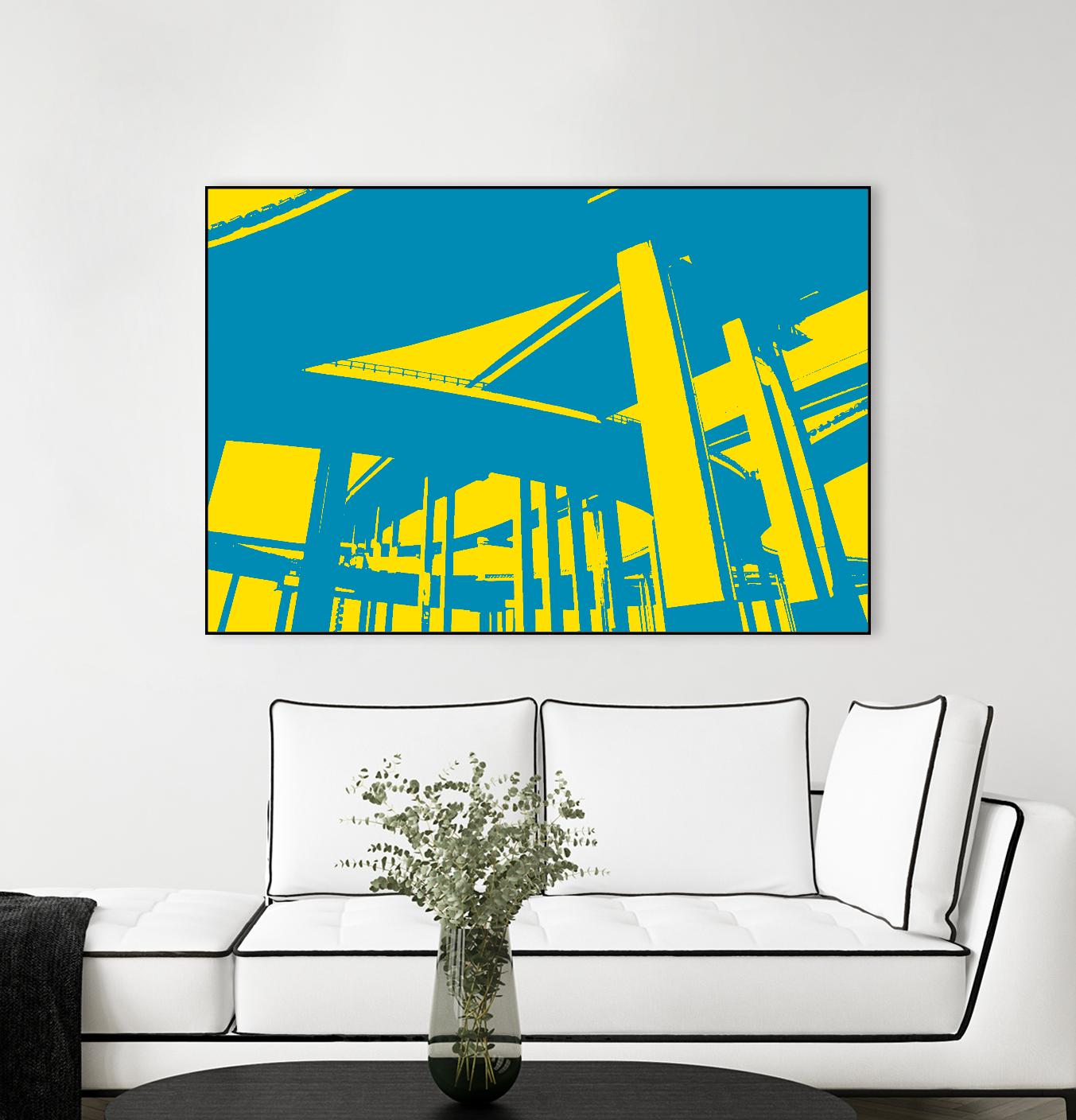 Overpass by GI ArtLab on GIANT ART - yellow city scene