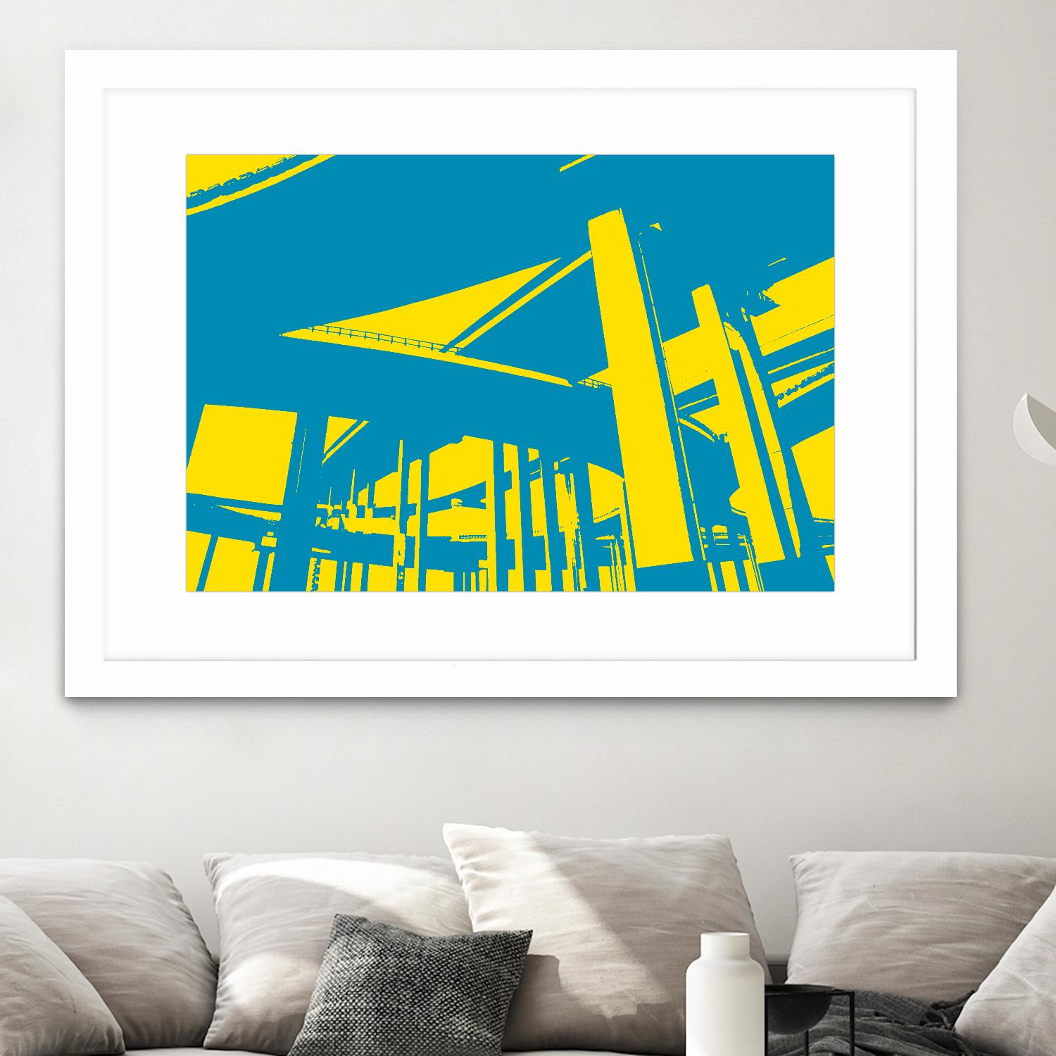 Overpass by GI ArtLab on GIANT ART - yellow city scene