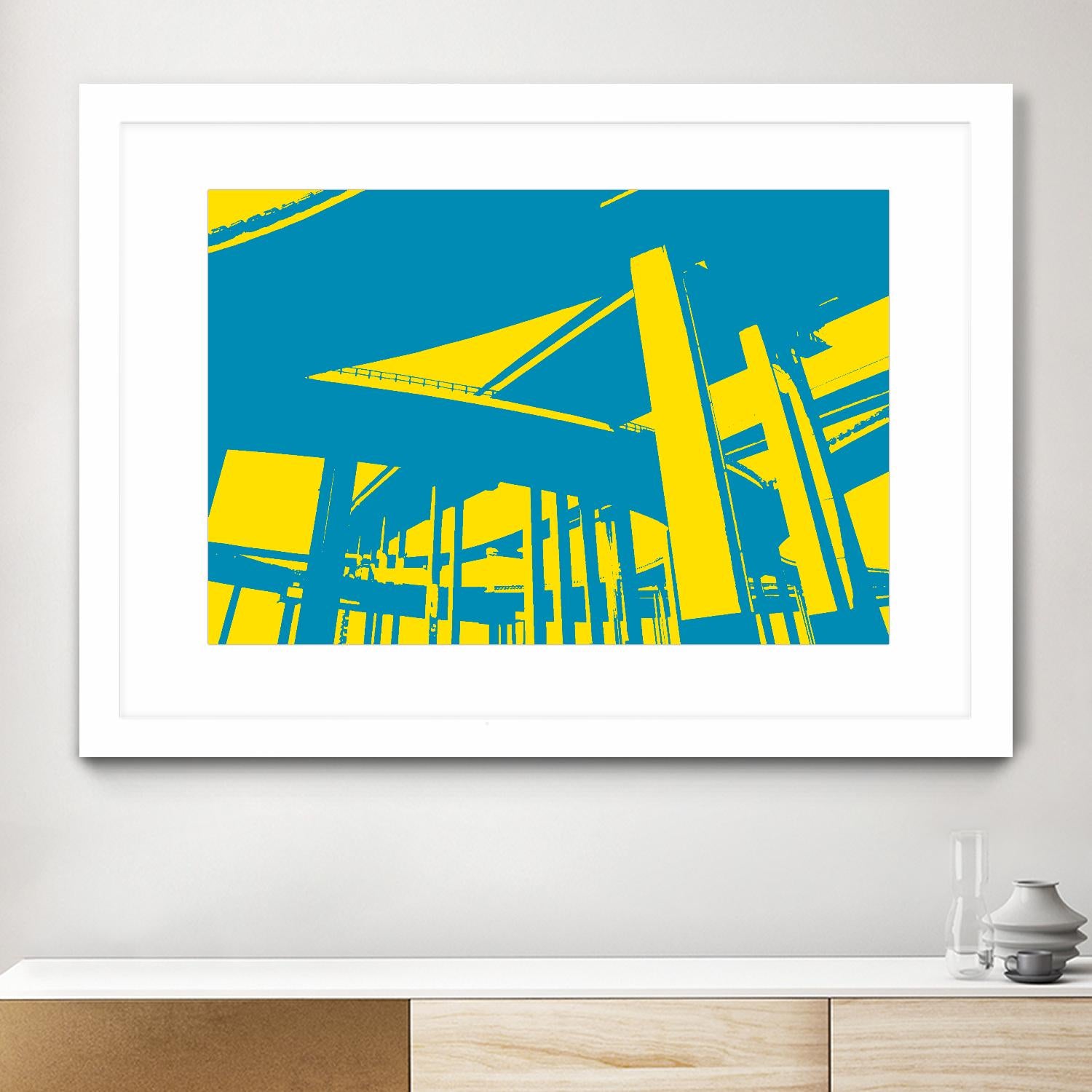 Overpass by GI ArtLab on GIANT ART - yellow city scene