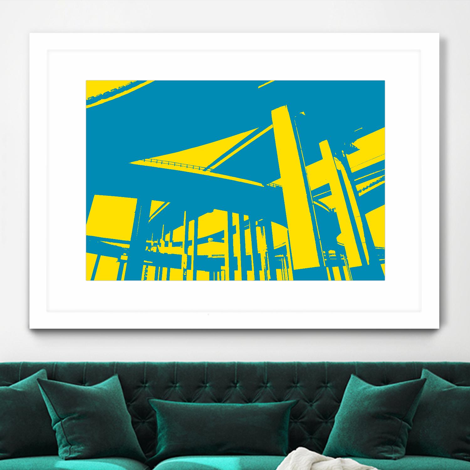 Overpass by GI ArtLab on GIANT ART - yellow city scene