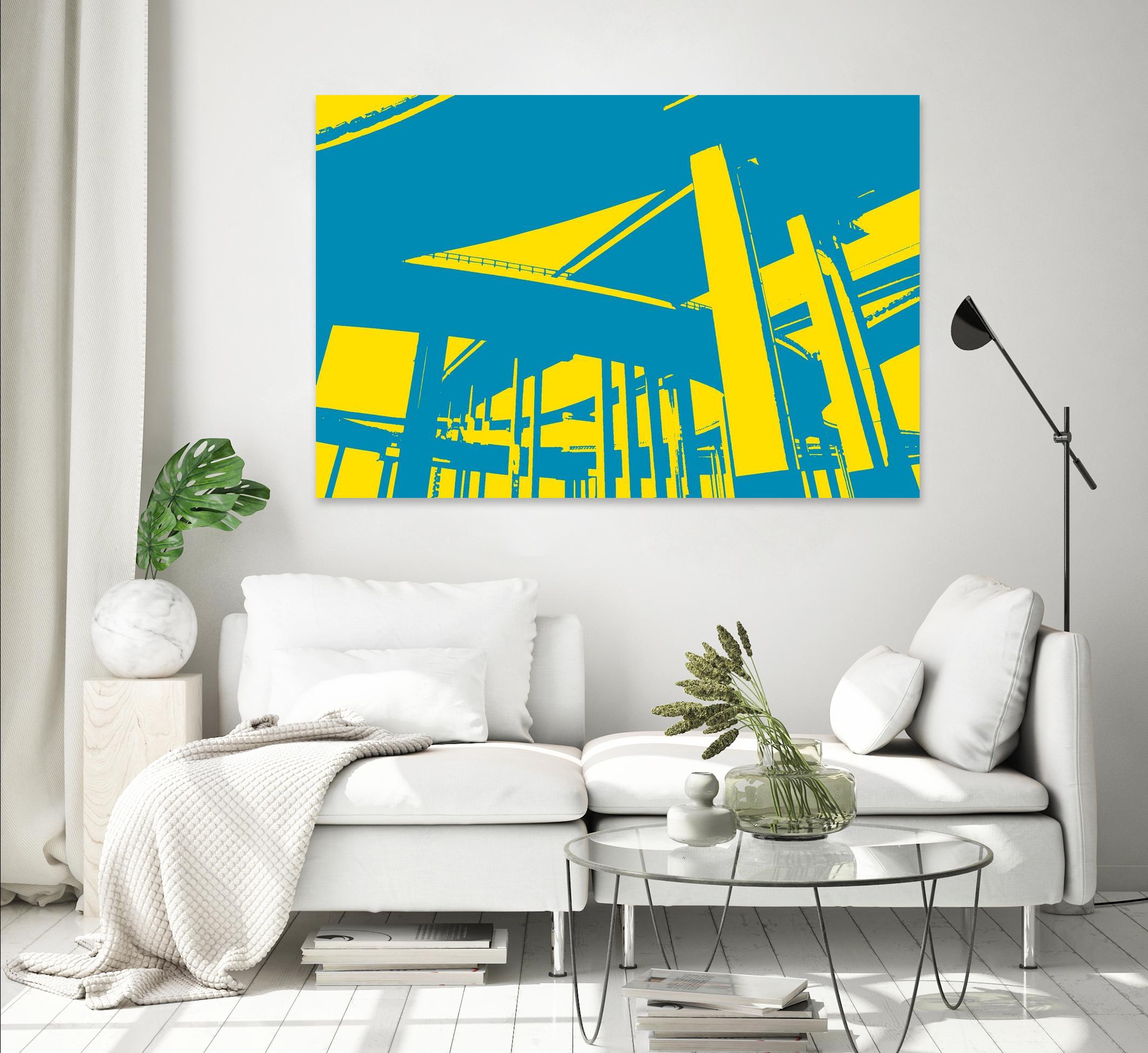 Overpass by GI ArtLab on GIANT ART - yellow city scene