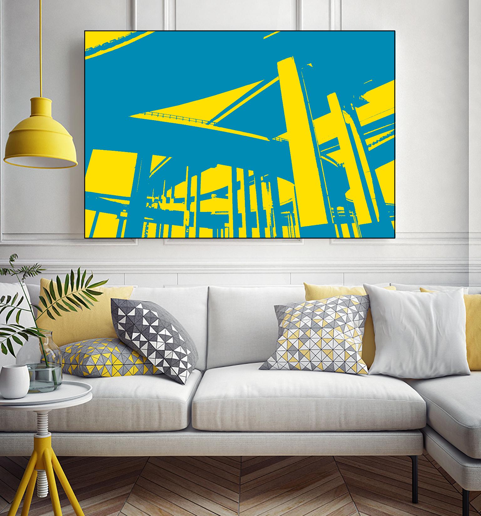 Overpass by GI ArtLab on GIANT ART - yellow city scene
