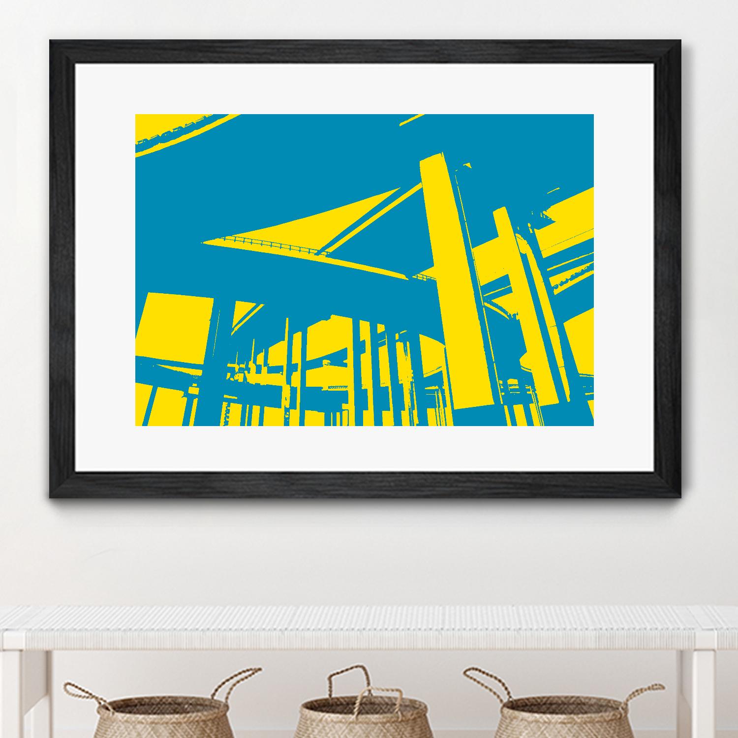 Overpass by GI ArtLab on GIANT ART - yellow city scene