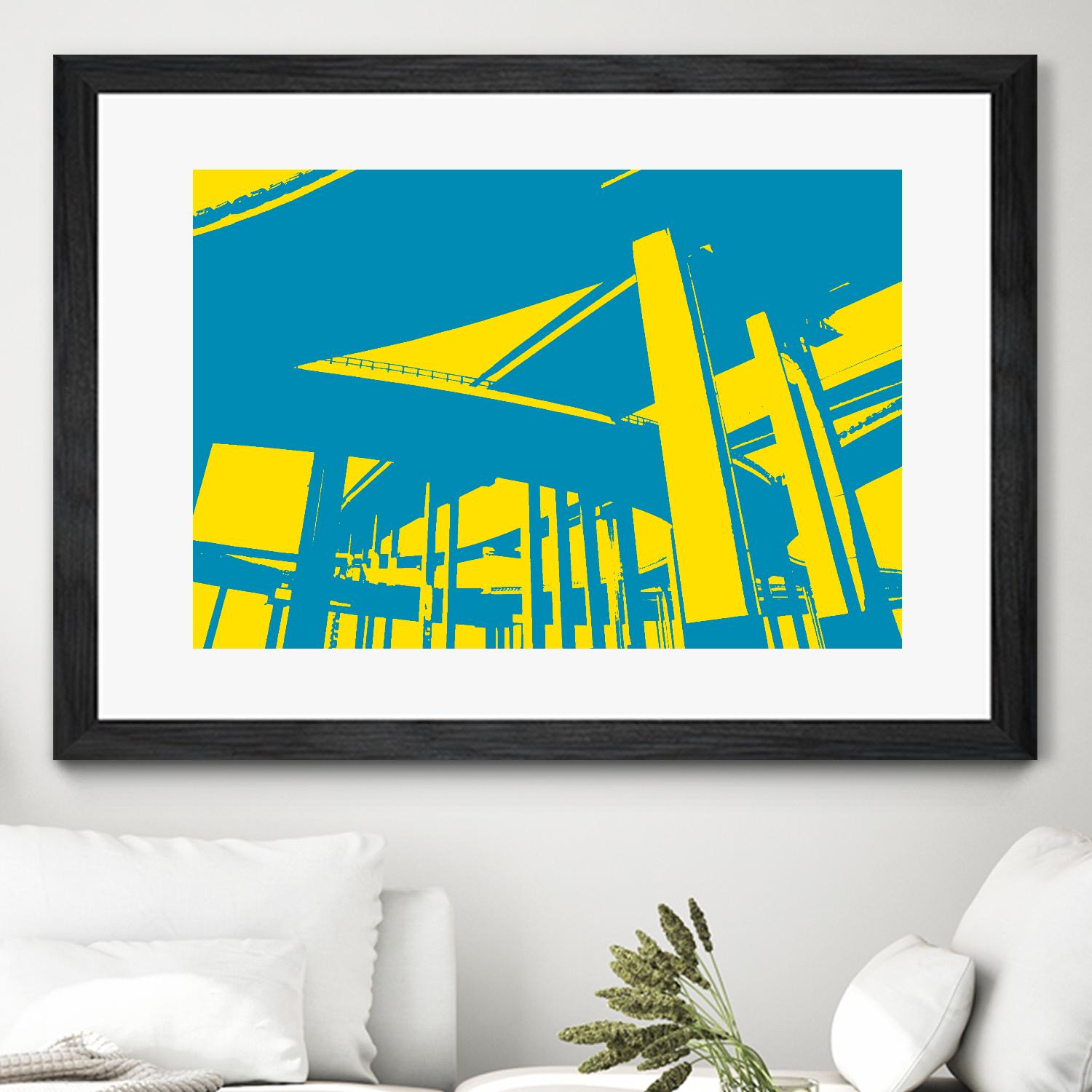 Overpass by GI ArtLab on GIANT ART - yellow city scene