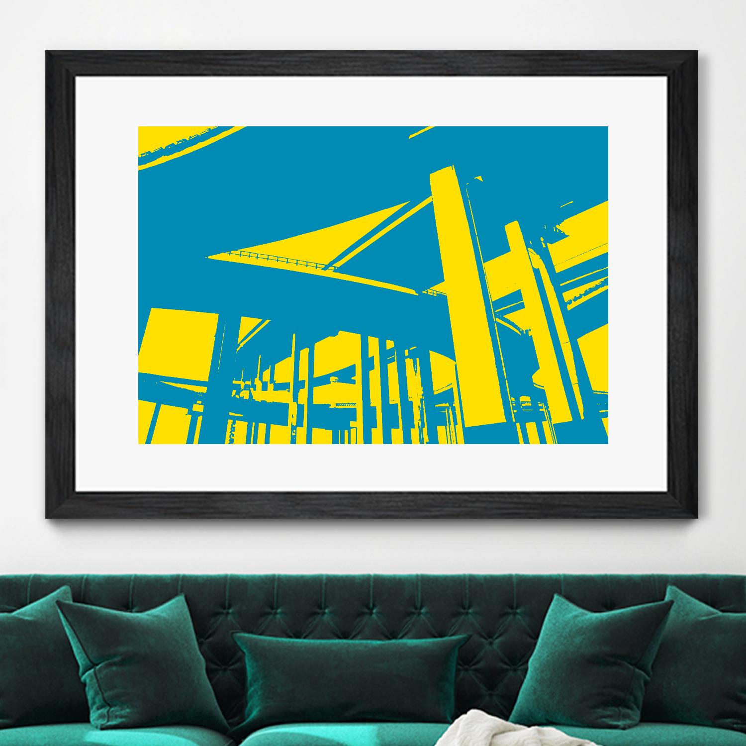 Overpass by GI ArtLab on GIANT ART - yellow city scene