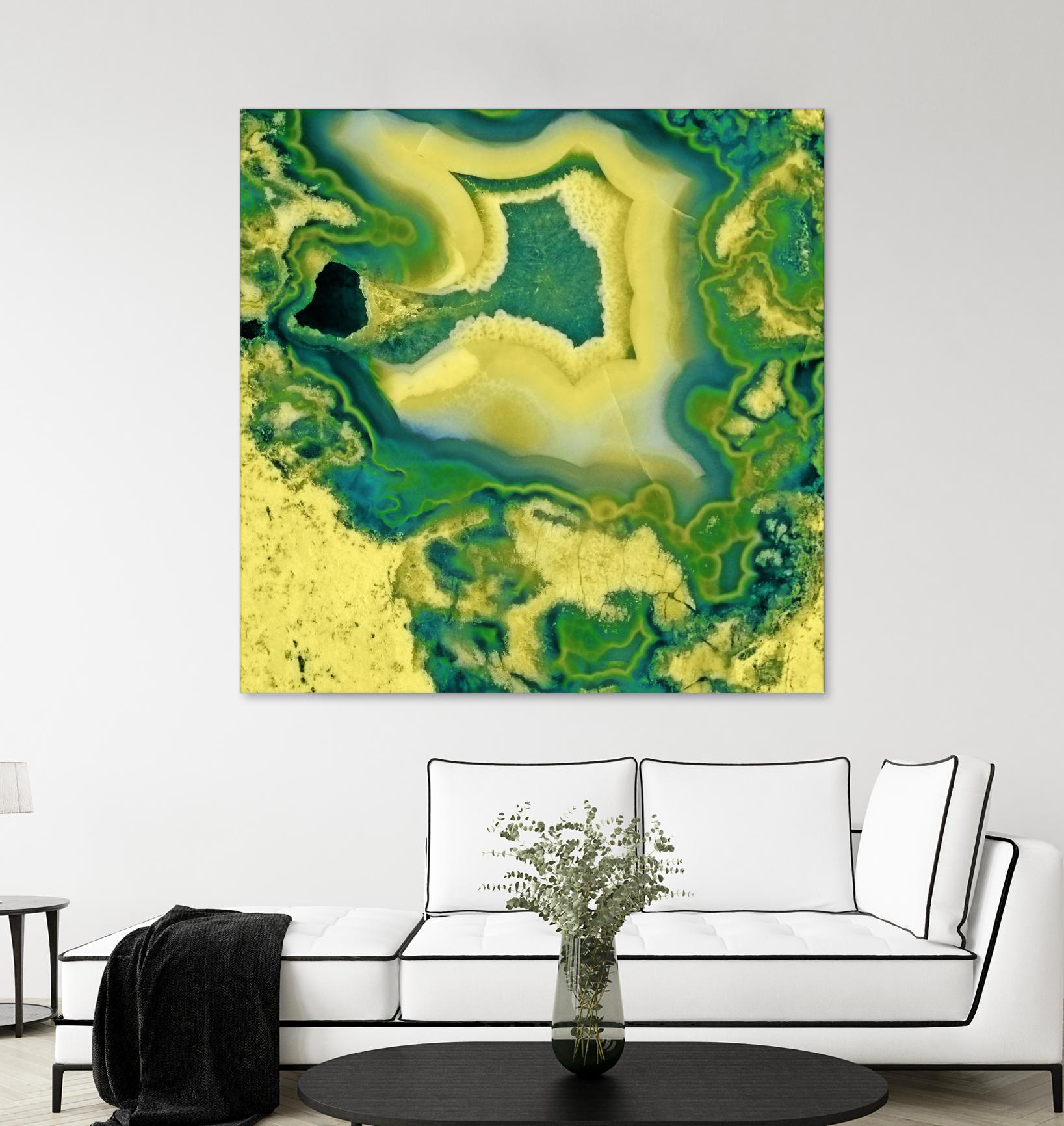 Mineral Rings Geode by GI ArtLab on GIANT ART - green abstract