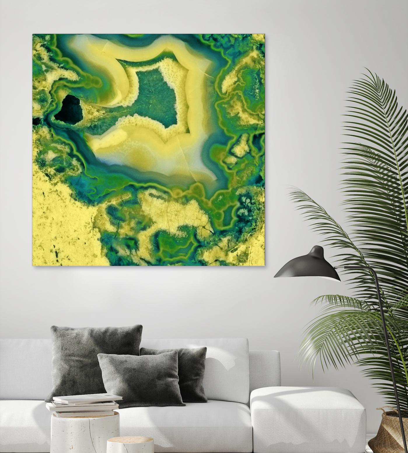 Mineral Rings Geode by GI ArtLab on GIANT ART - green abstract