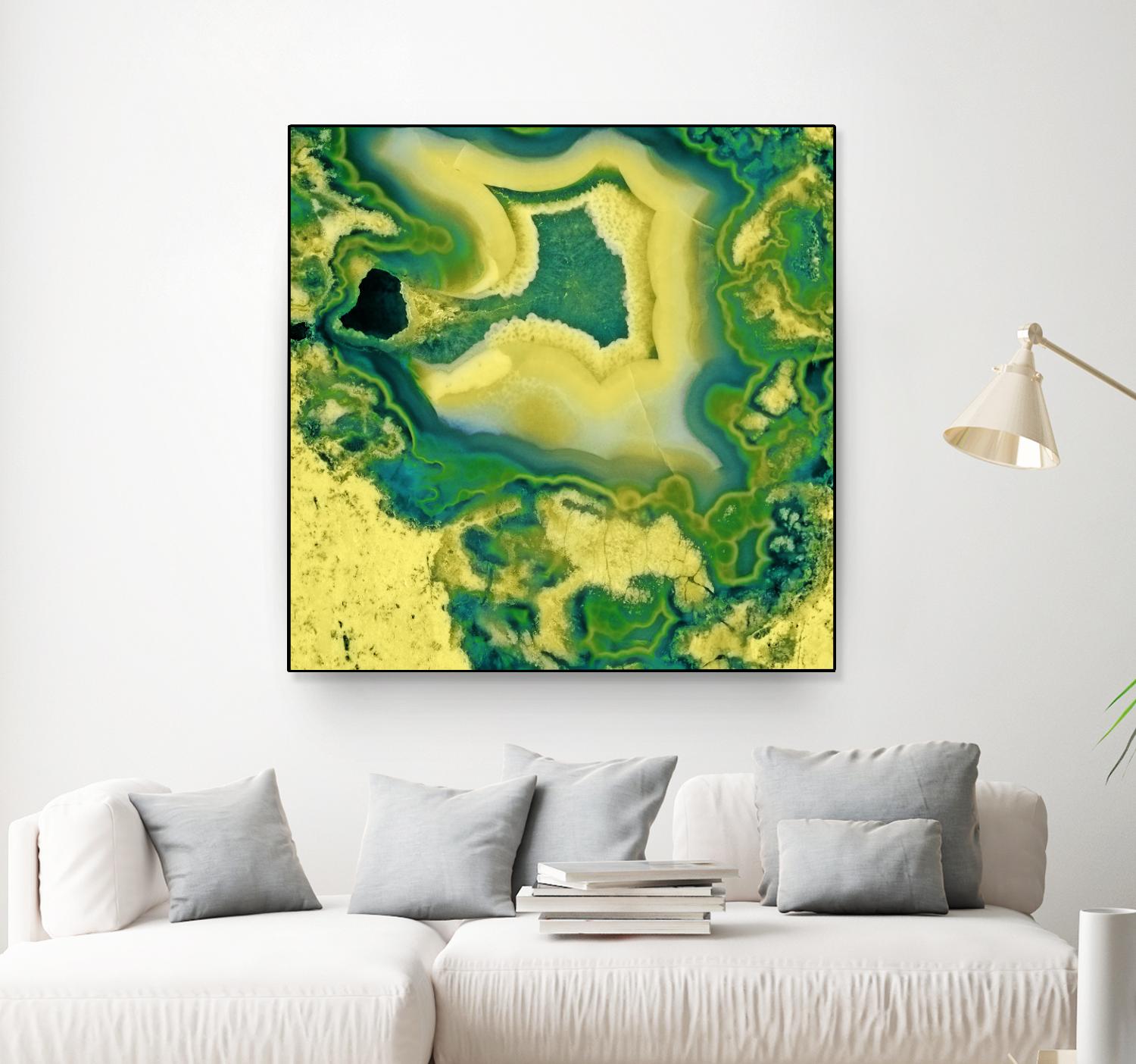 Mineral Rings Geode by GI ArtLab on GIANT ART - green abstract