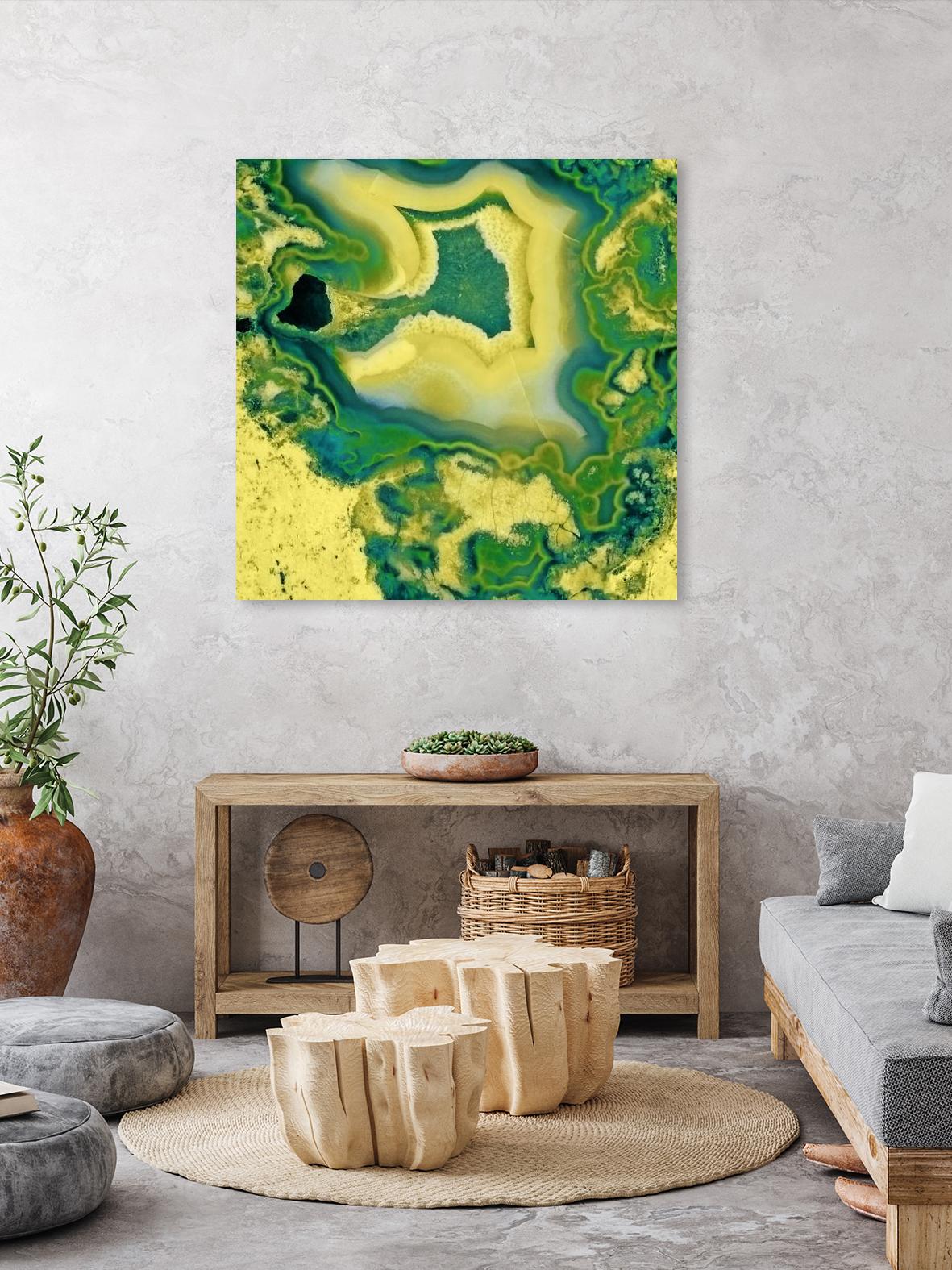 Mineral Rings Geode by GI ArtLab on GIANT ART - green abstract