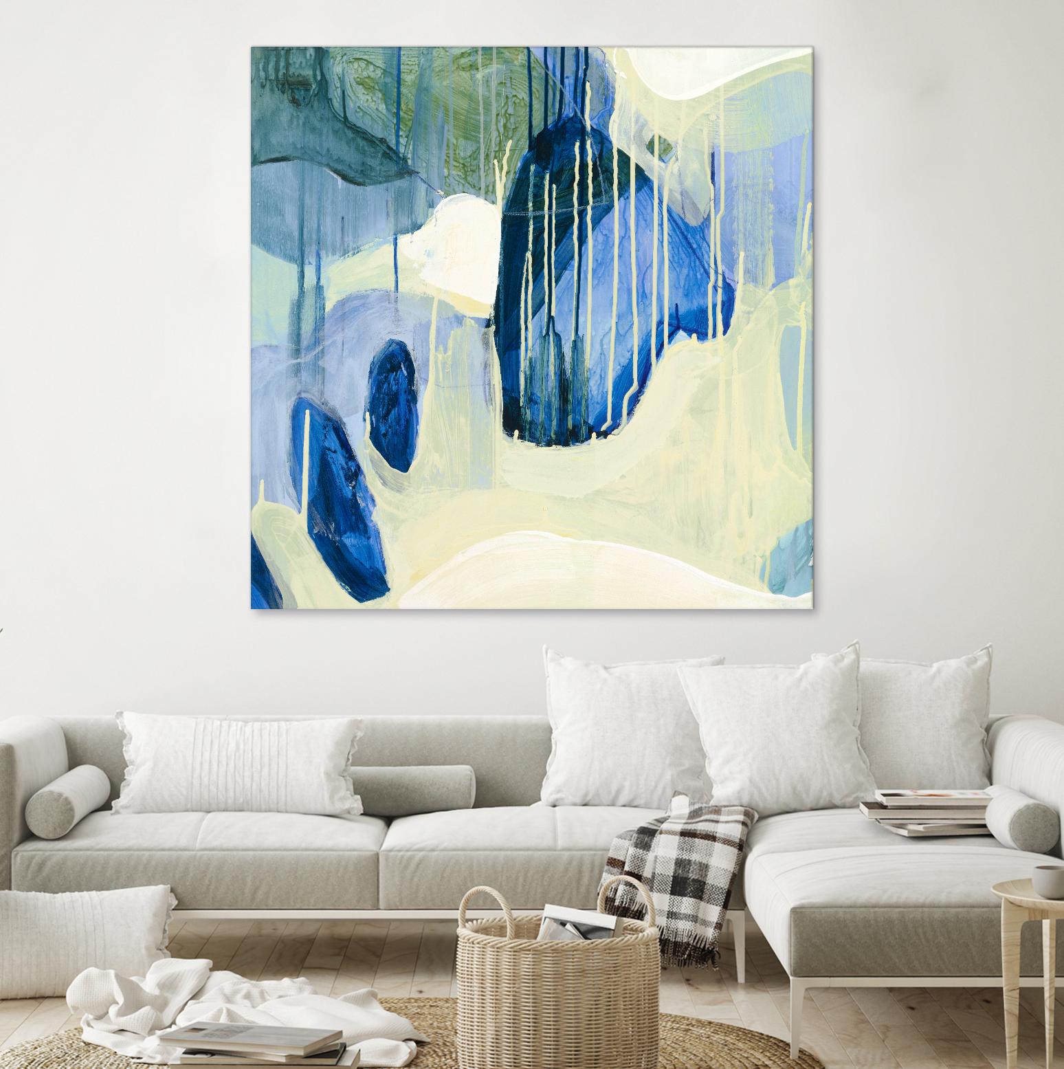 Summer Shower 1 by Glenn Allen on GIANT ART - yellow abstract