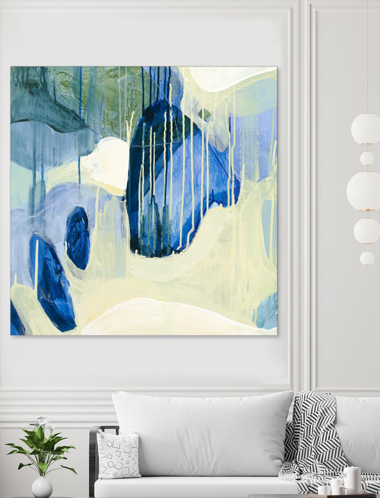 Summer Shower 1 by Glenn Allen on GIANT ART - yellow abstract